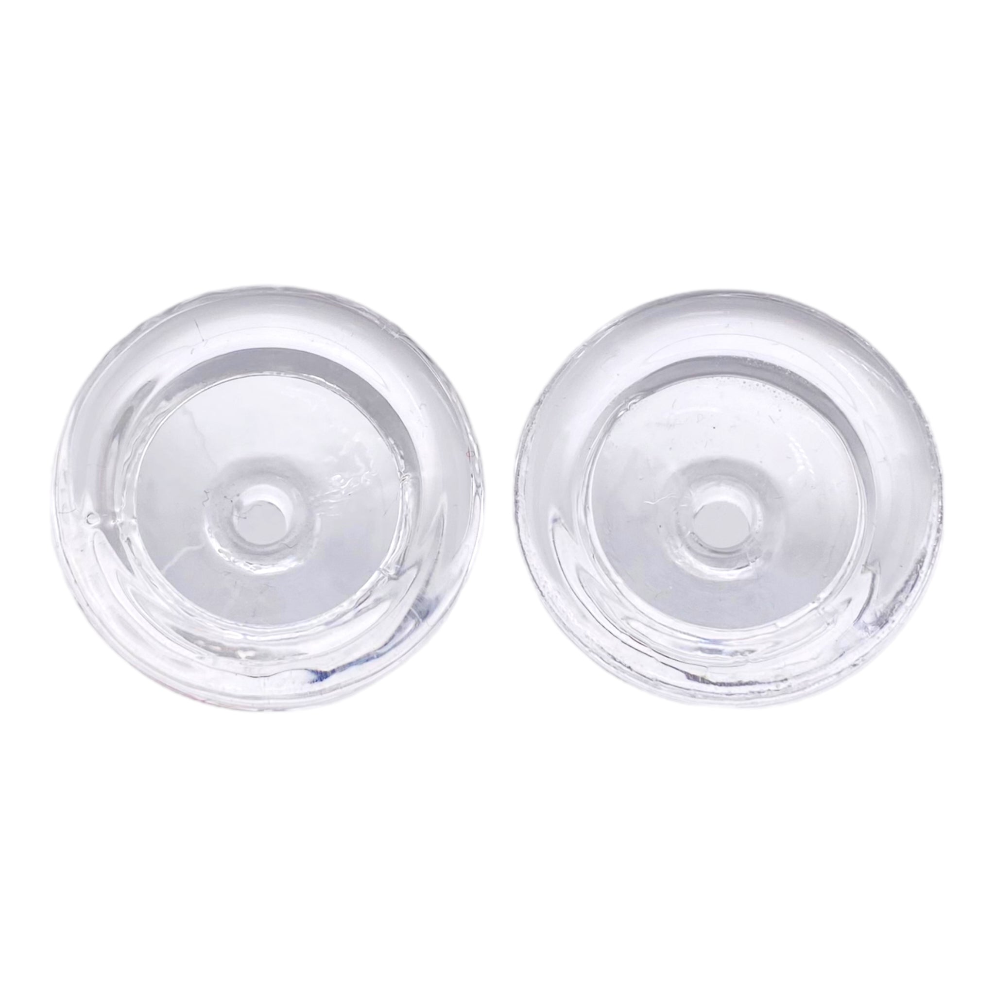 Replacement Single Hole Glass Bowl For Silicone Hand Pipes - 2ct