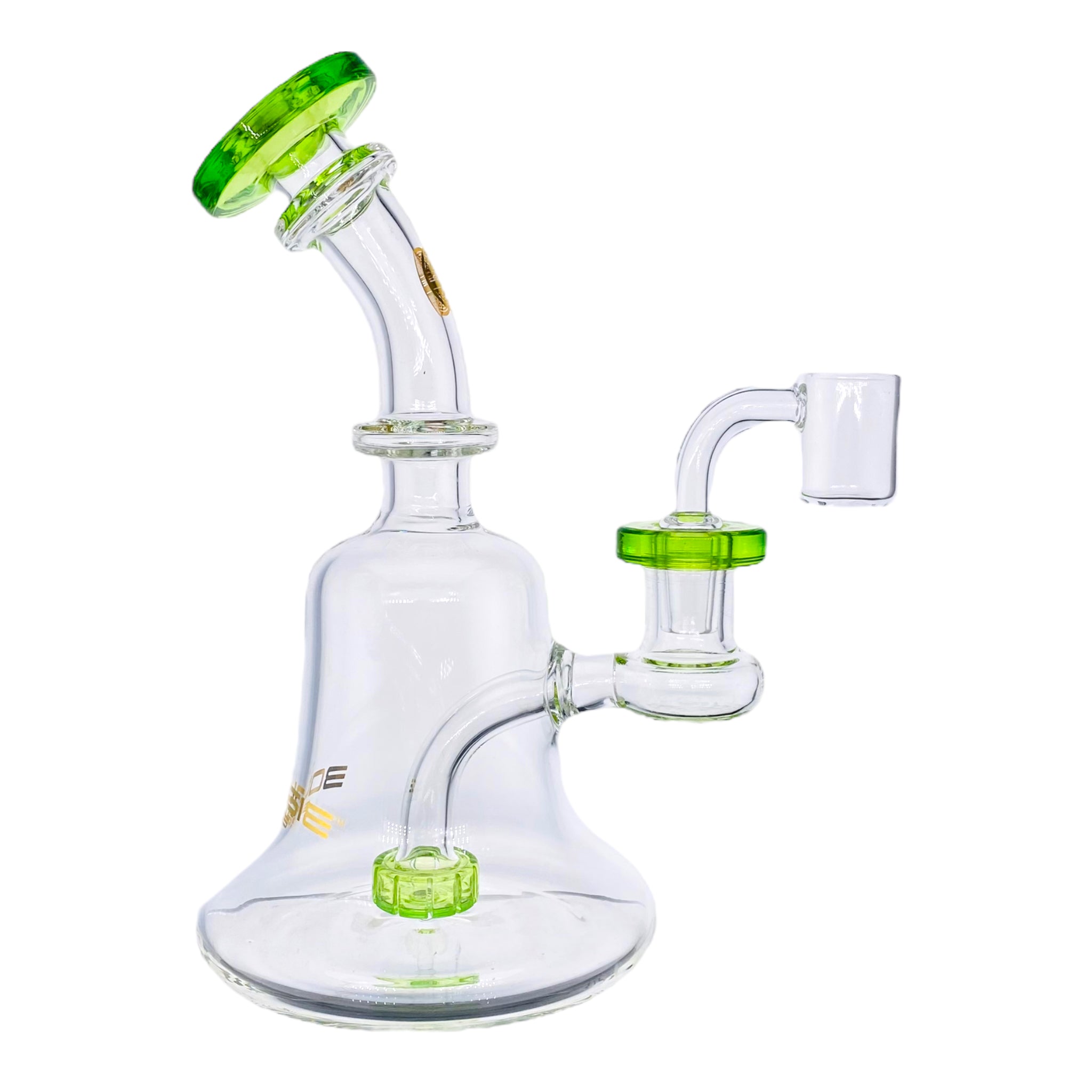 Bougie Glass - Small Dab Rig Banger Hanger 14mm Fitting - Green