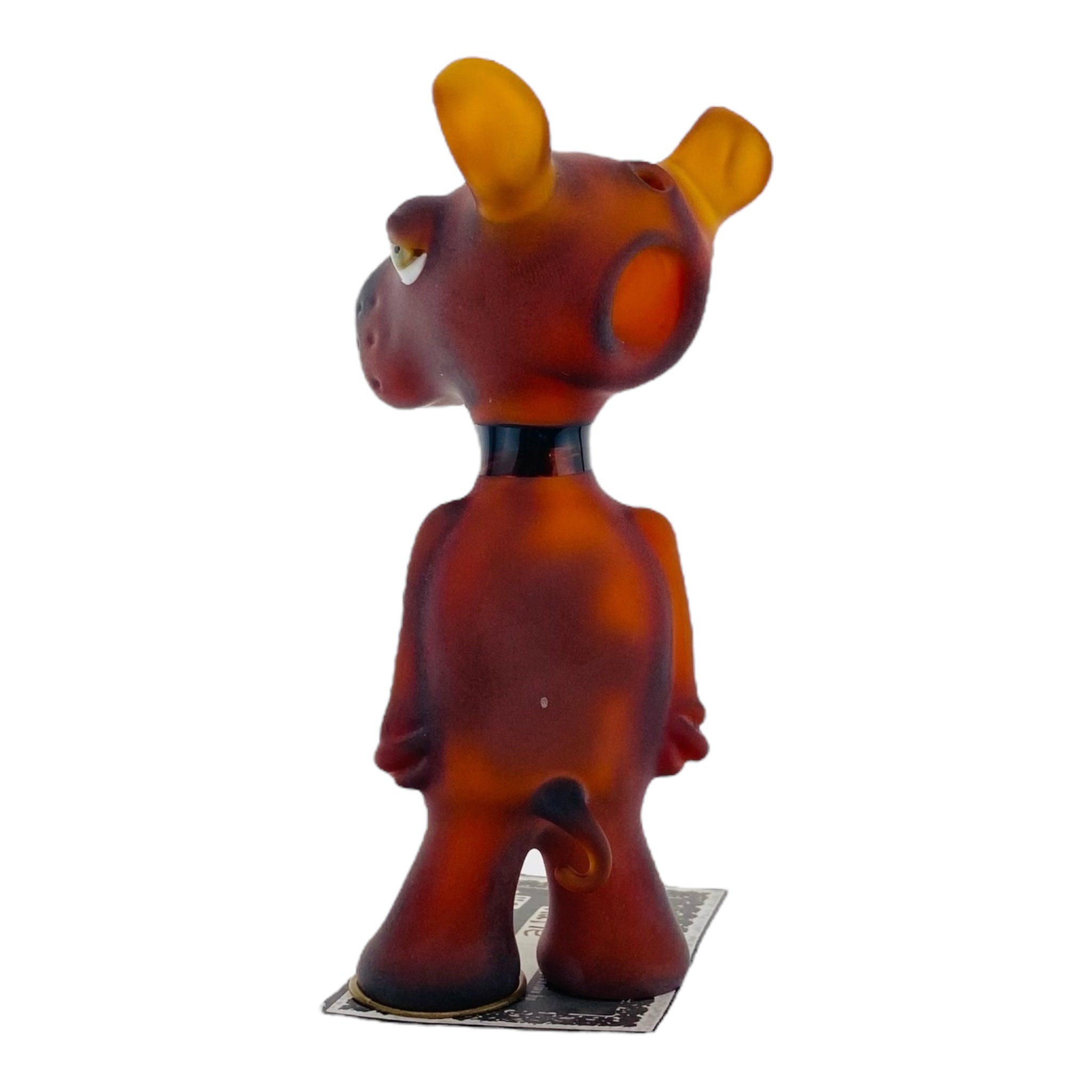 heady glass custom dog shaped glass smoking hand pipe for sale