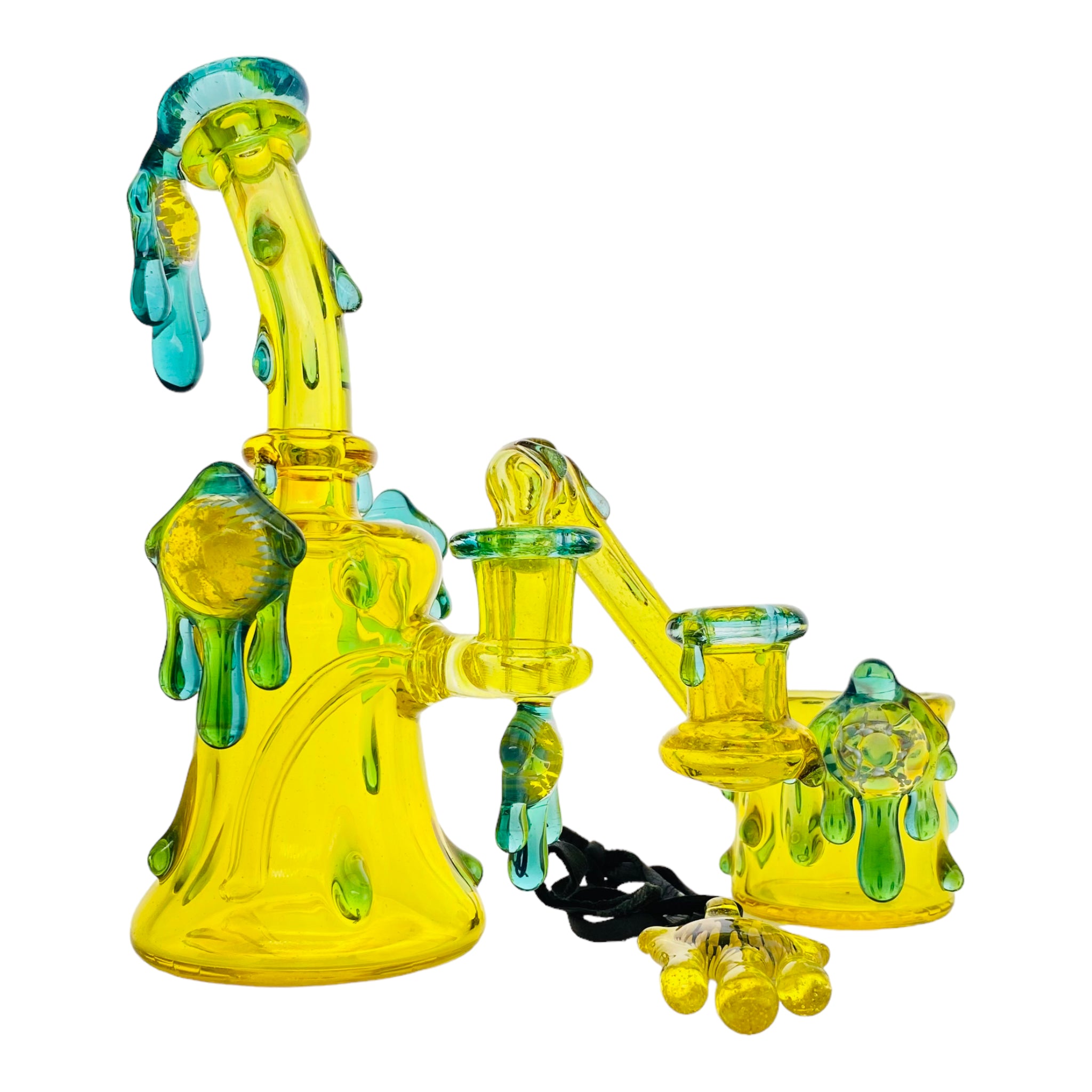 EBOX Glass Art - Terps and Metta - Terrania Drip Tube Dab Rig Set