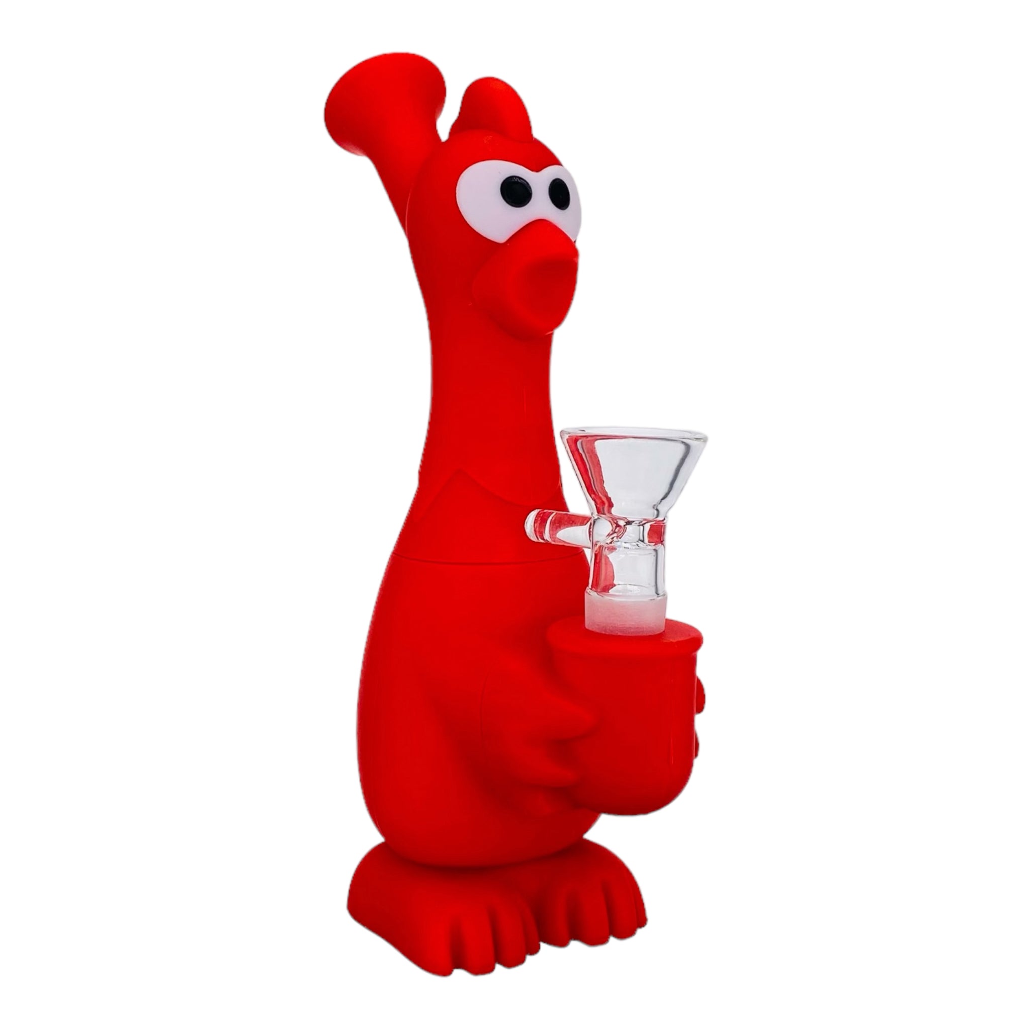 Red Rubber Chicken Silicone Bong