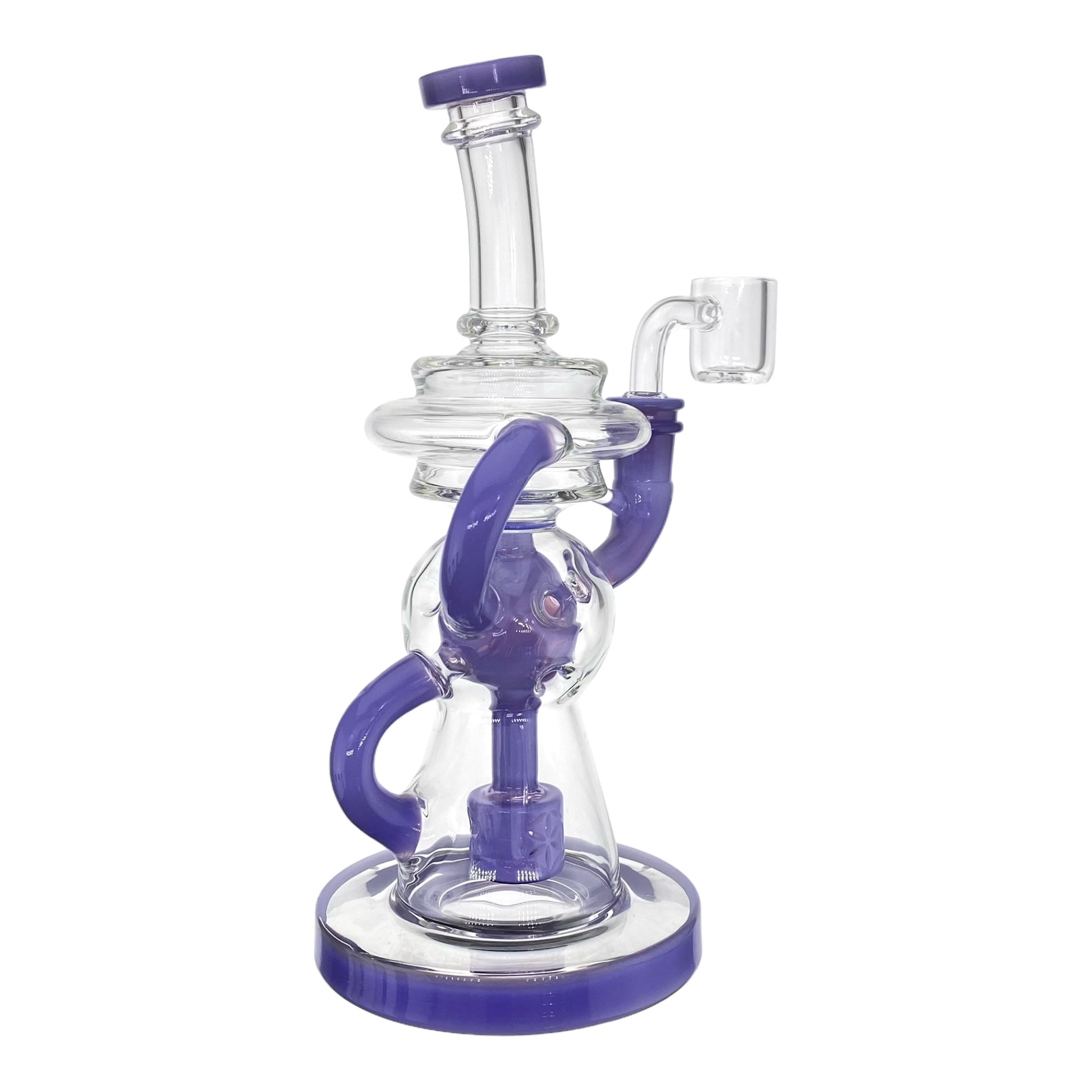 cute and girly Purple Fab Egg Recycler Dab Rig for sale