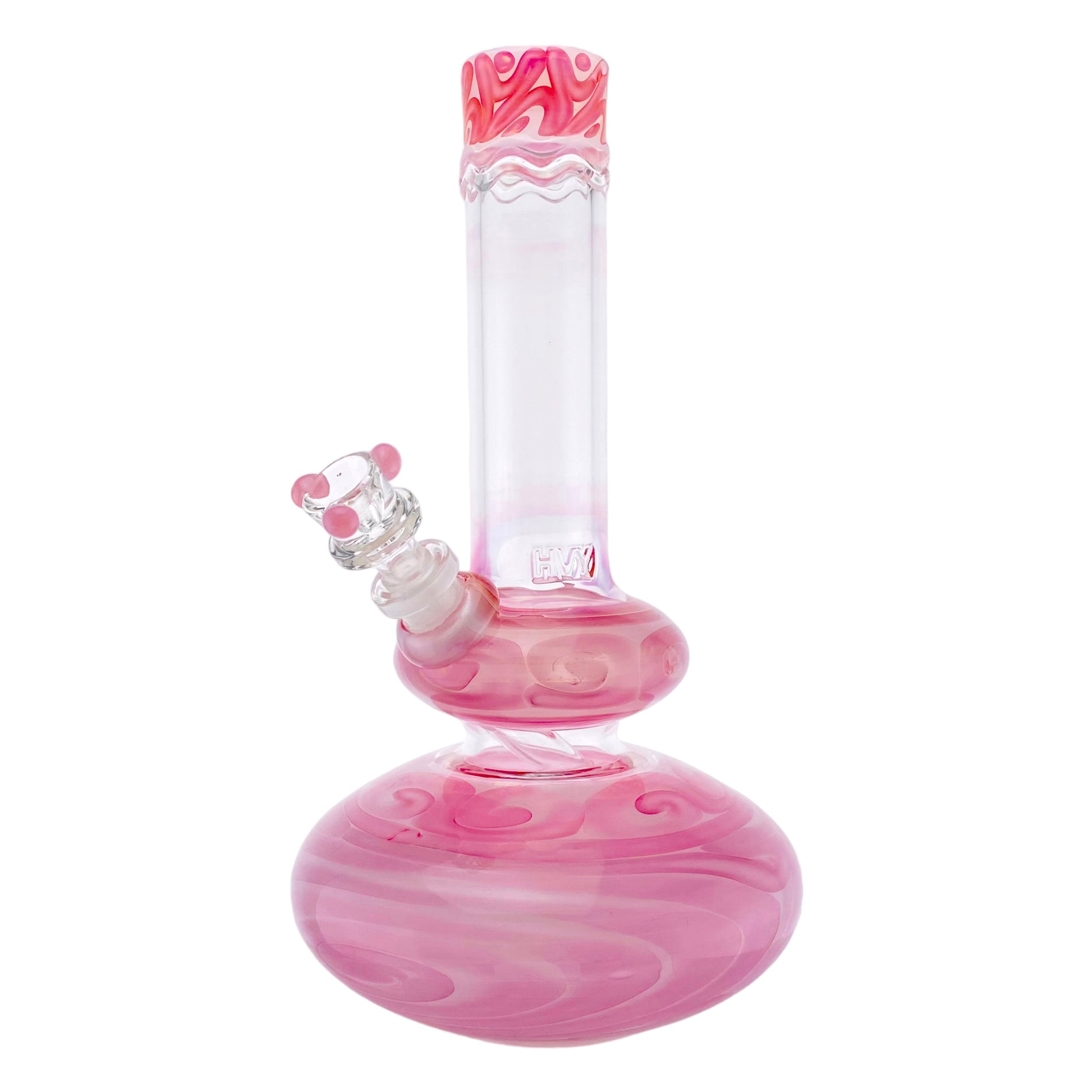 best girly HVY Glass - Pink Double Bubble Glass Bong
