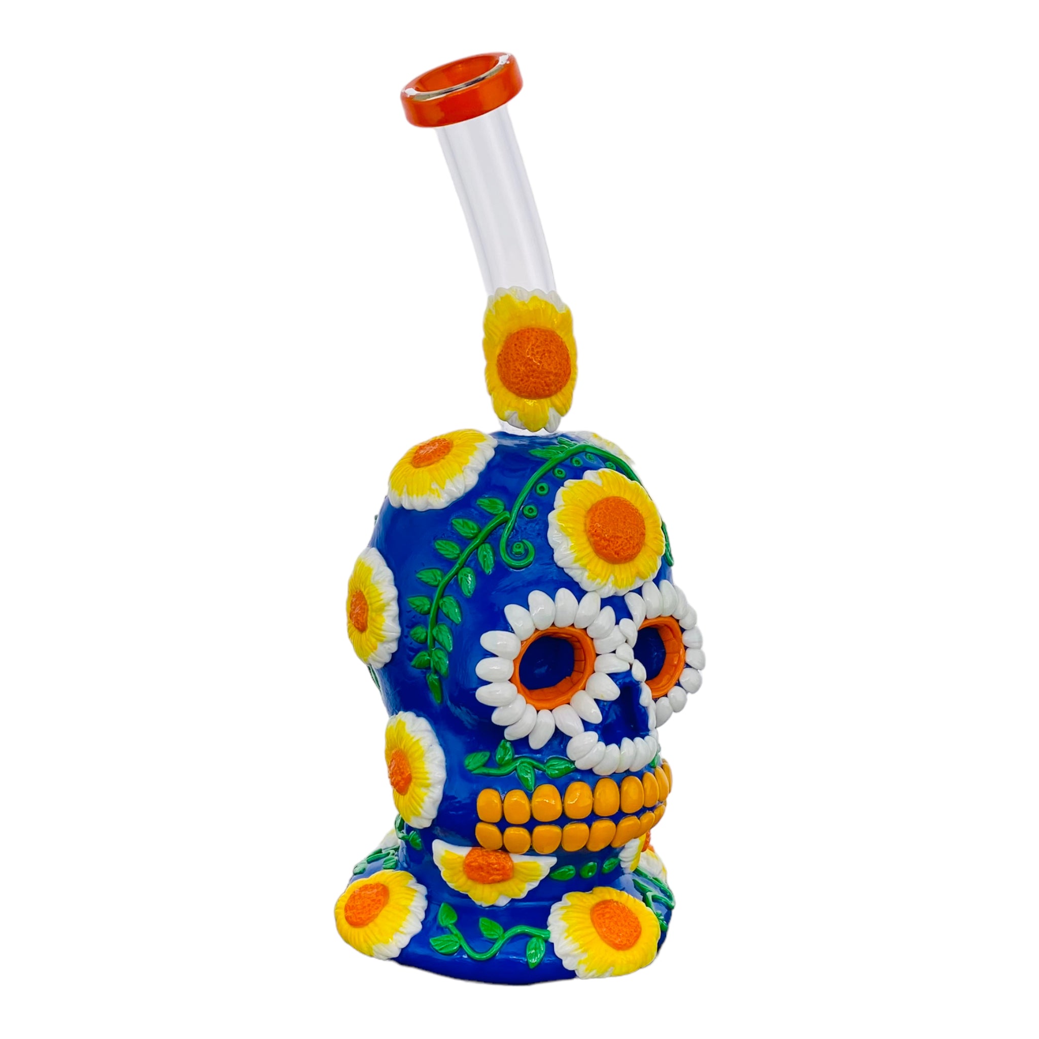 cute girly dab rig Daisy flower Sugar Skull Coconut Monster Dab Rig