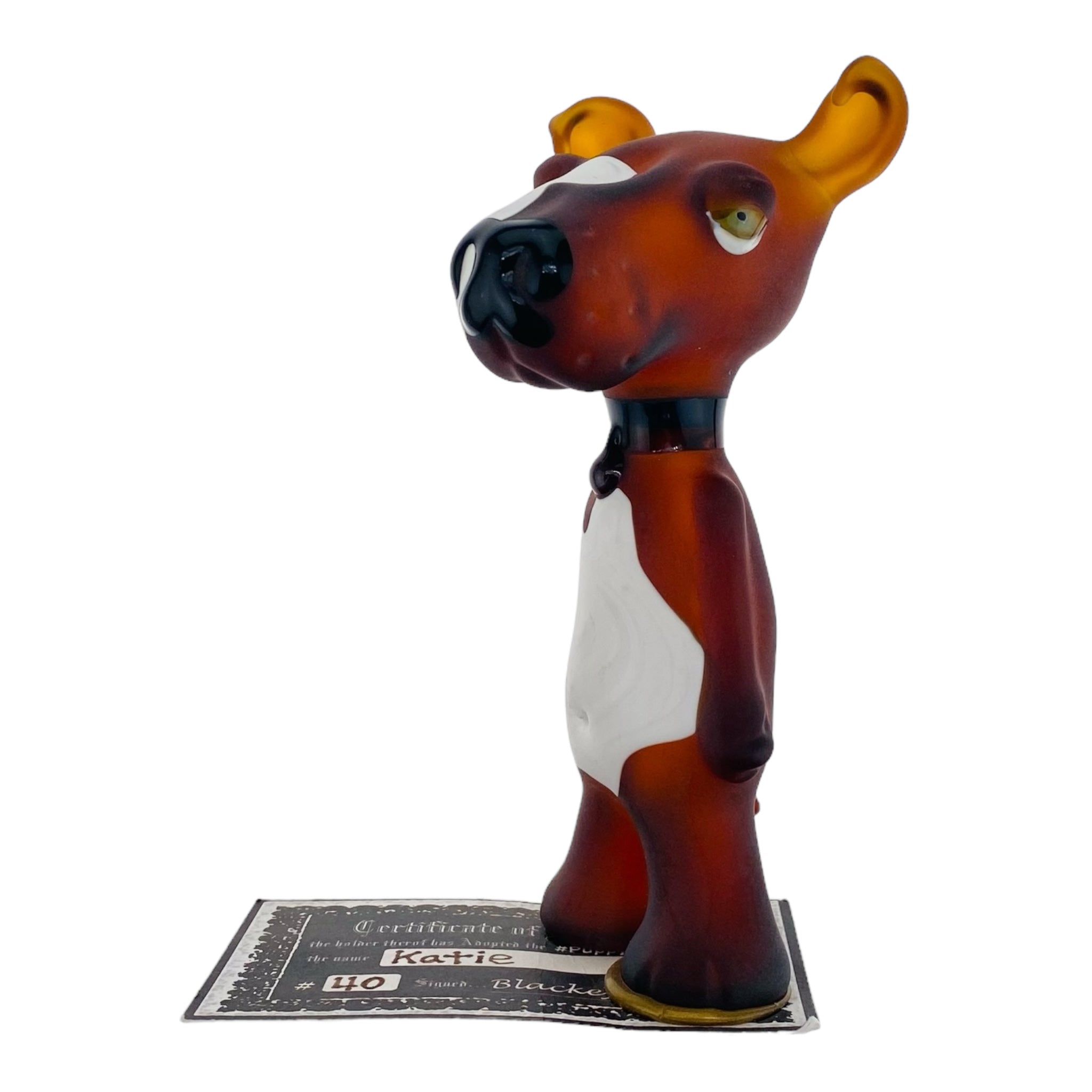 heady glass custom dog shaped glass smoking hand pipe for sale