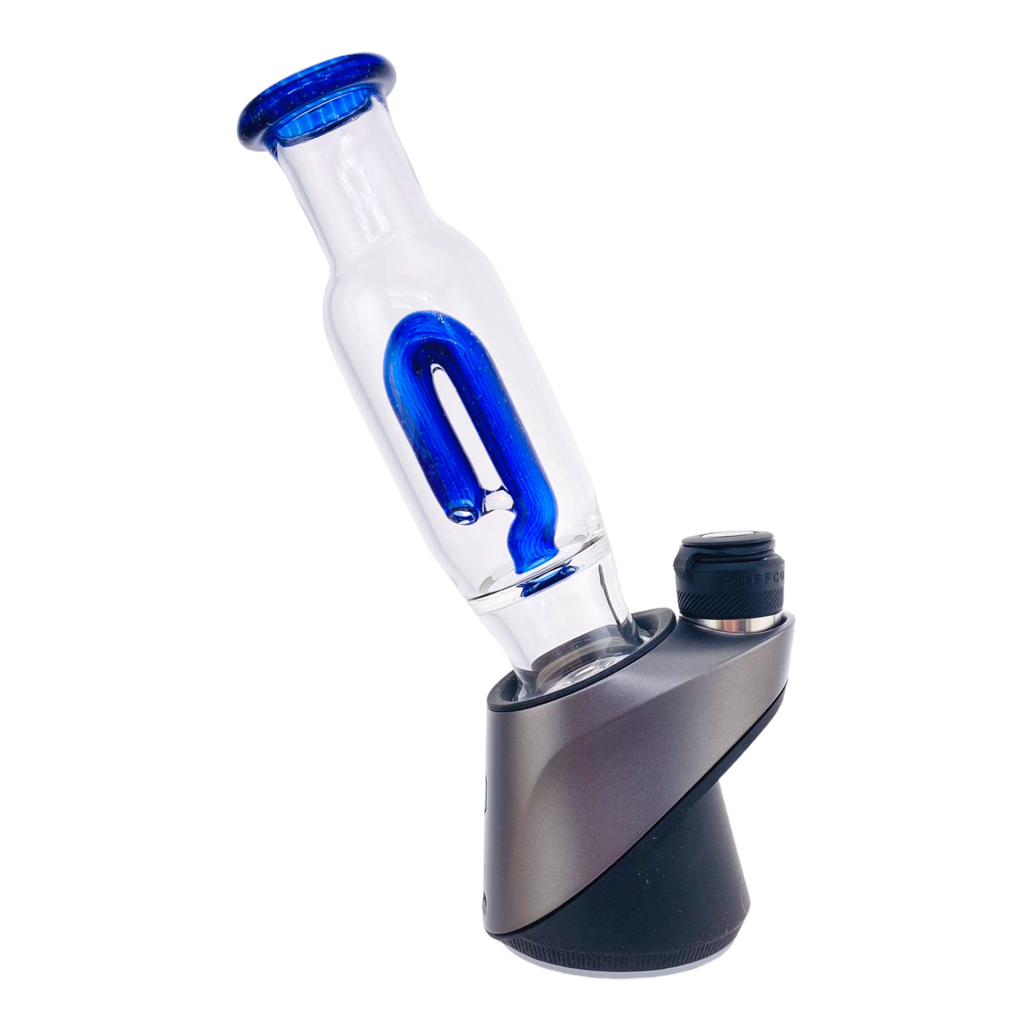 Puffco Peak Glass Attachment - Crushed Opal Over Cobalt Blue