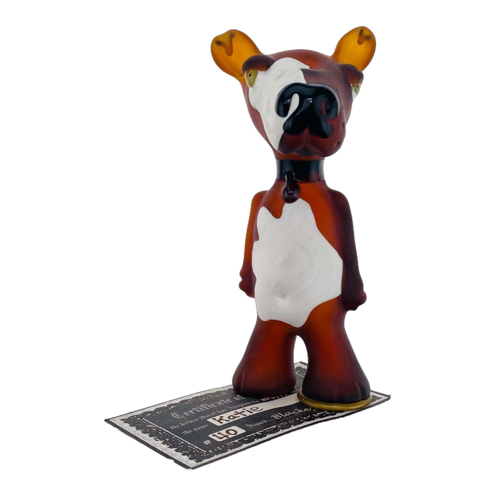 heady glass custom dog shaped glass smoking hand pipe for sale