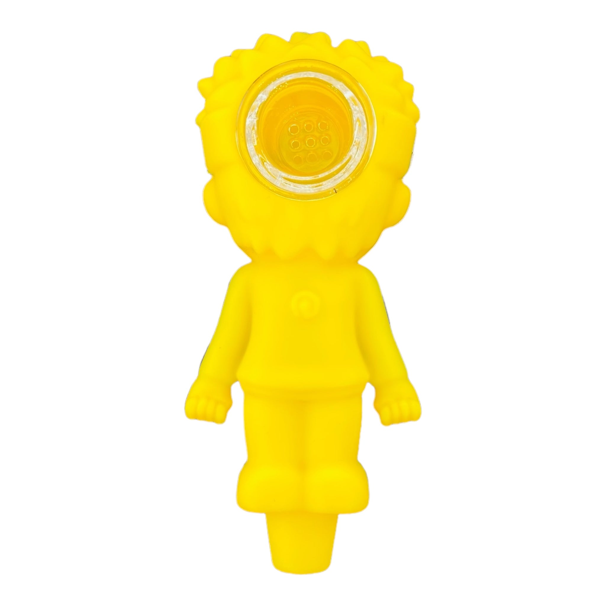 Naruto anime silicone hand pipe with glass bowl for sale