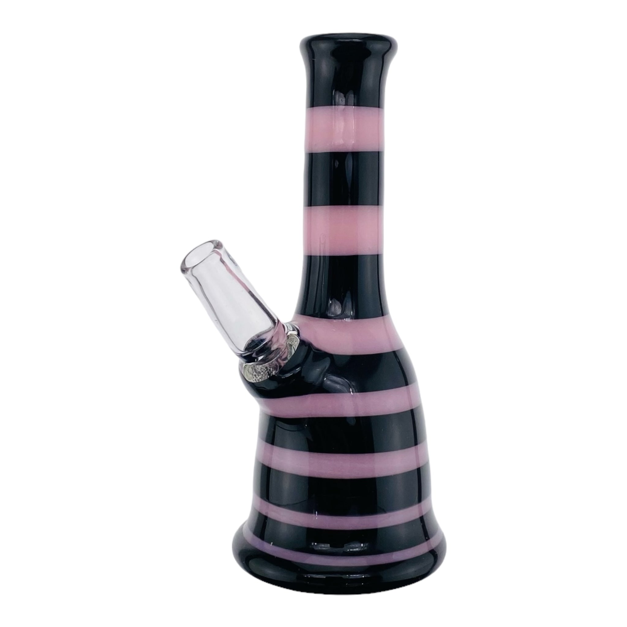 cute and girly heady glass Pink And Black Mini Custom Dab Rig for sale