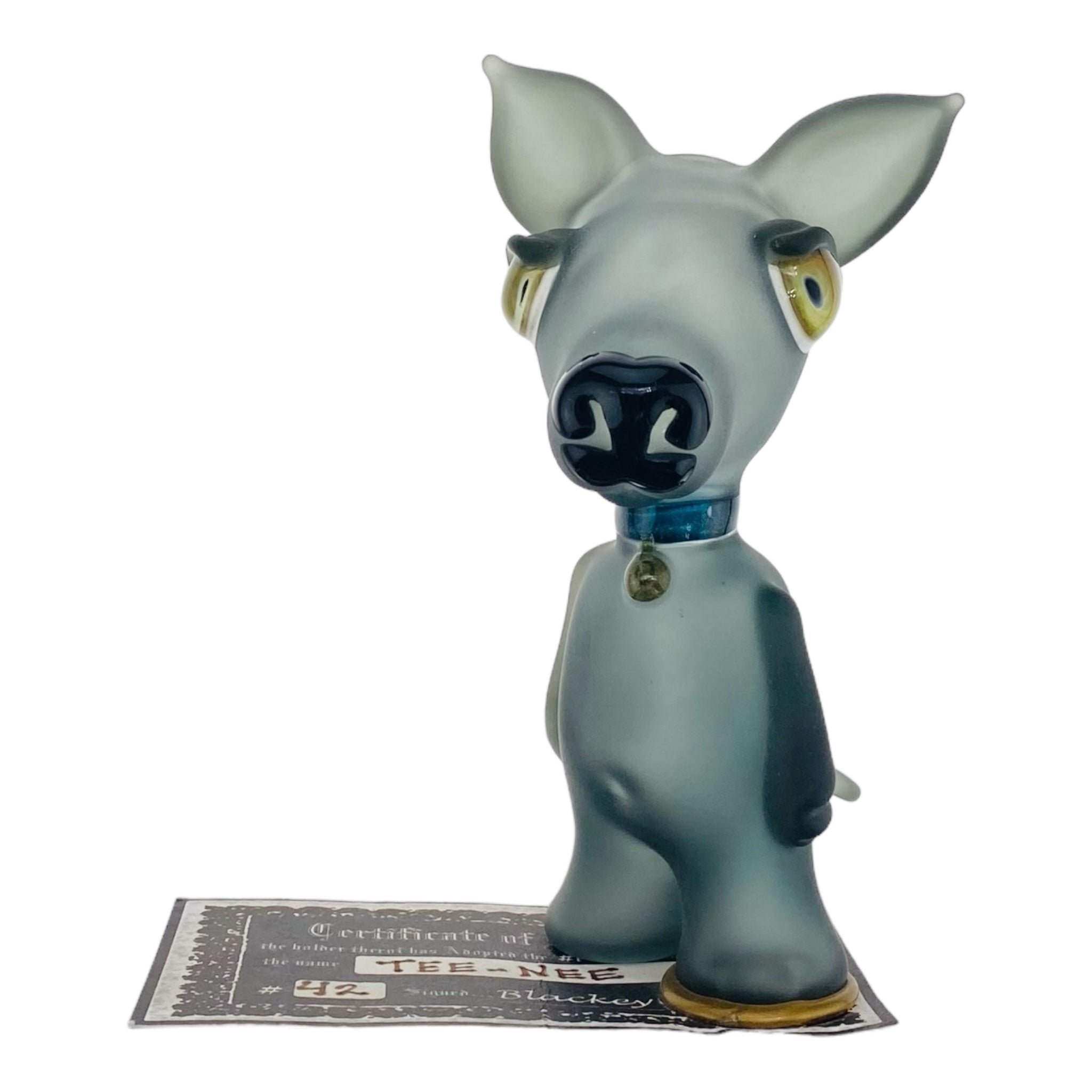 heady glass custom dog shaped glass smoking hand pipe for sale
