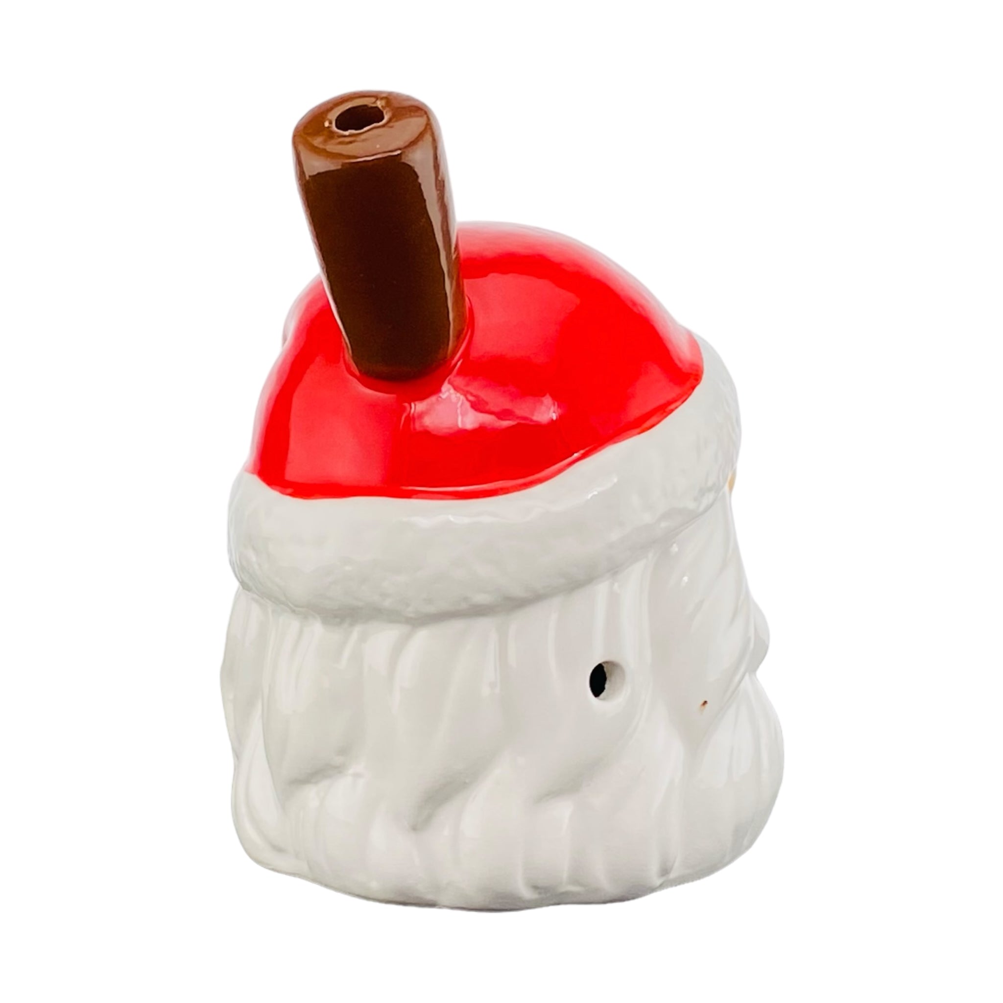 Santa Claus Ceramic Christmas Hand Pipe