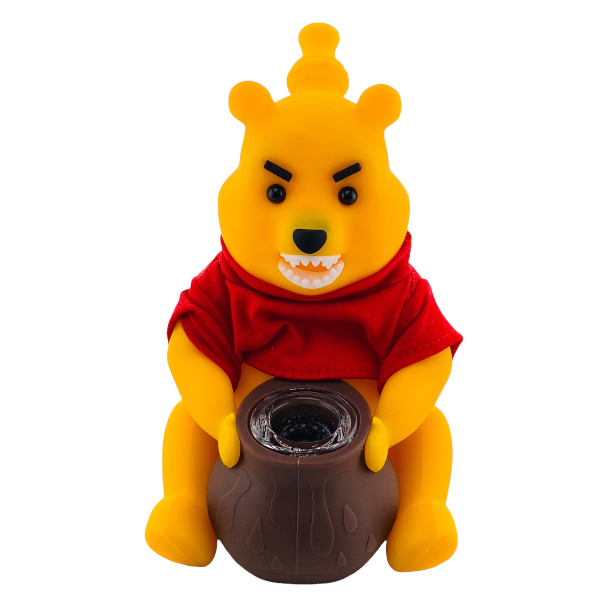 winnie the pooh silicone hand pipe bubbler bong