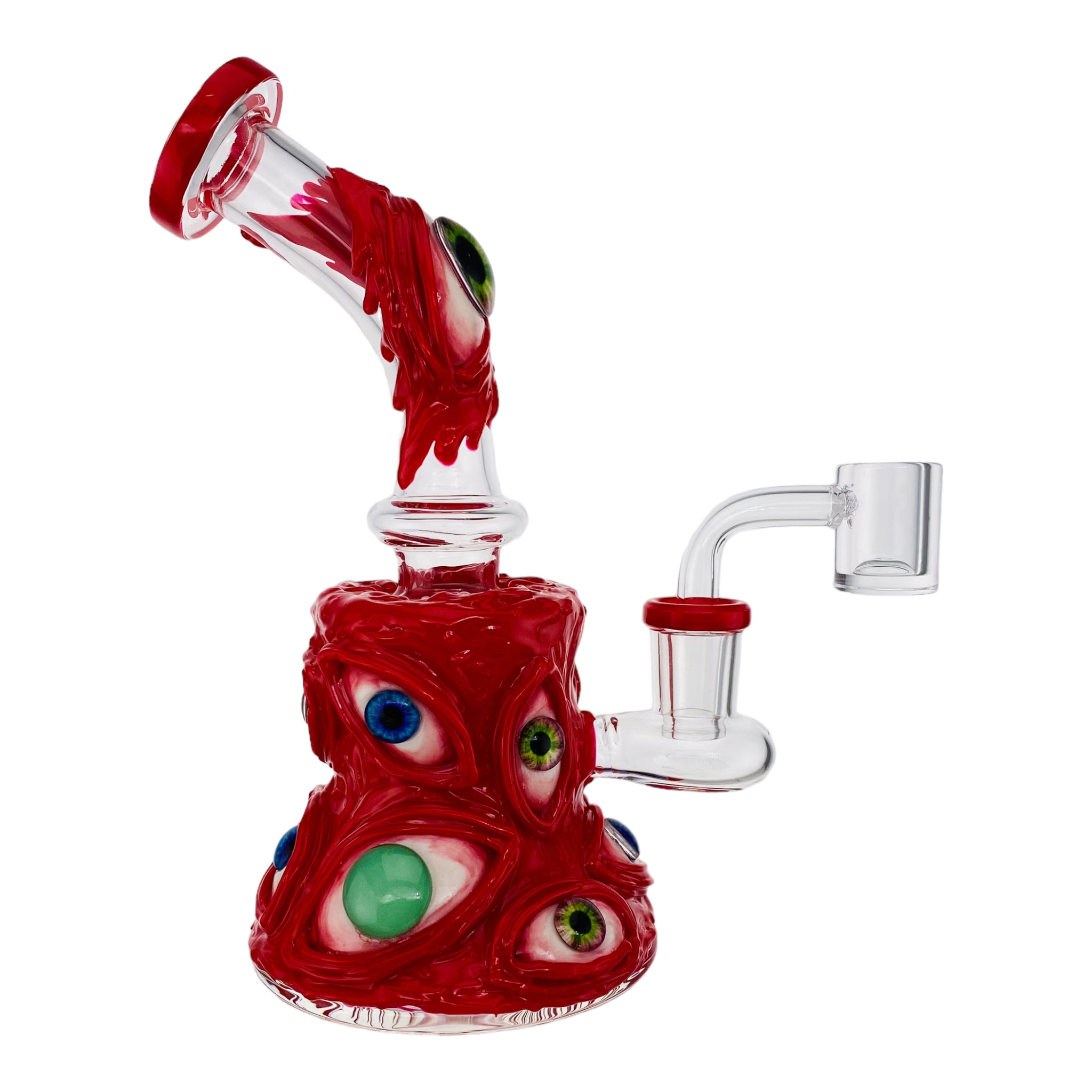 Red creepy creature with Wandering Eye Monster anime Dab Rig
