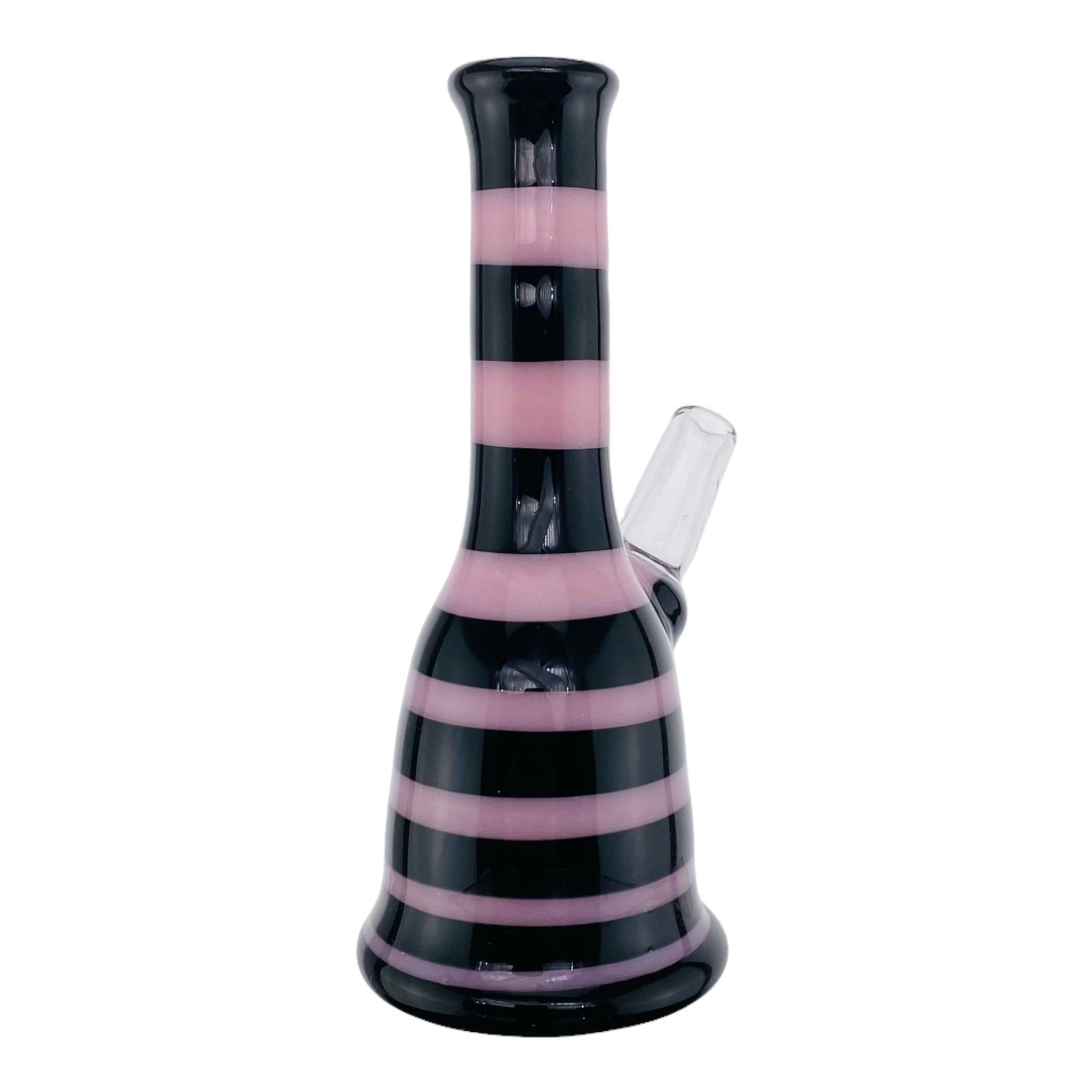 cute and girly heady glass Pink And Black Mini Custom Dab Rig for sale