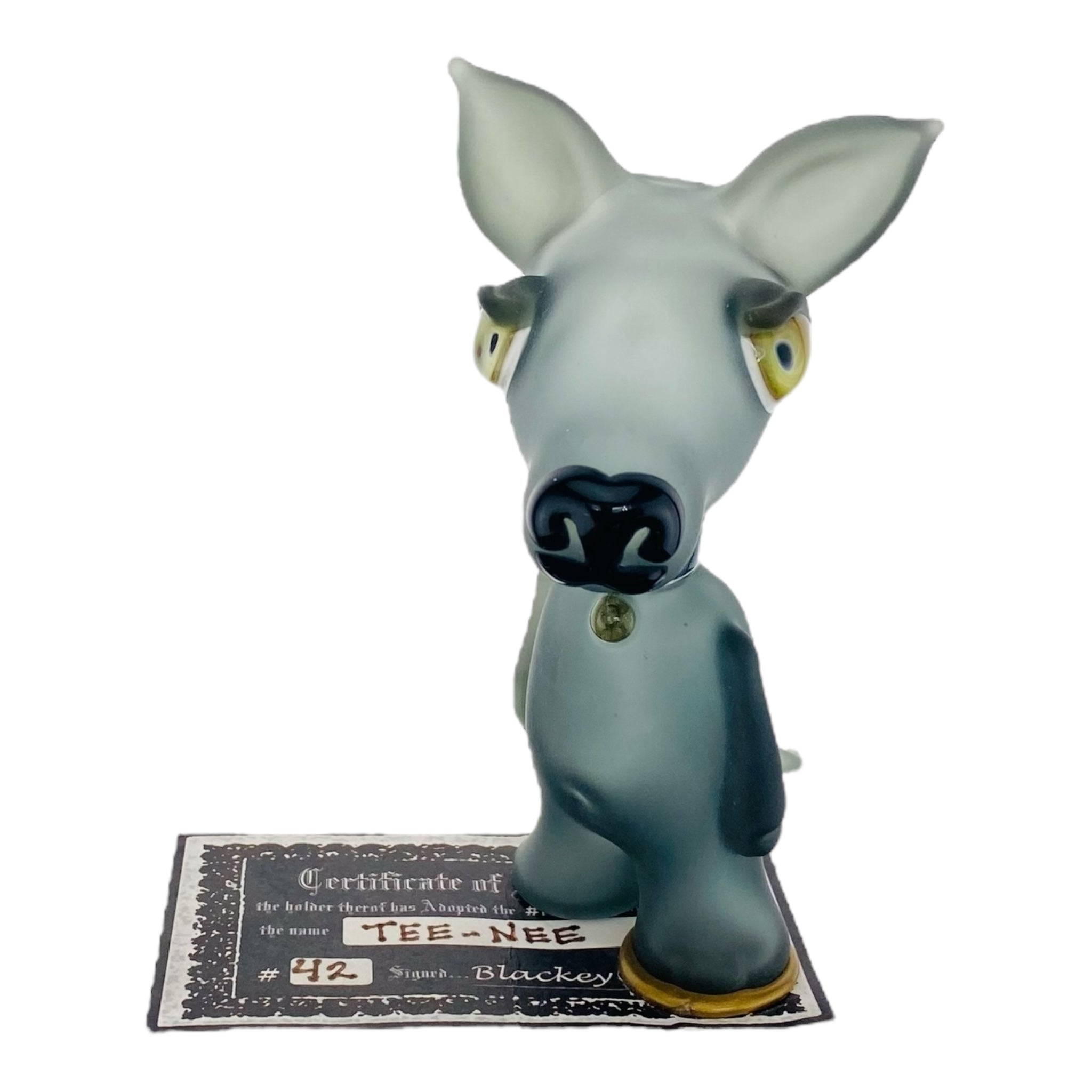 heady glass custom dog shaped glass smoking hand pipe for sale