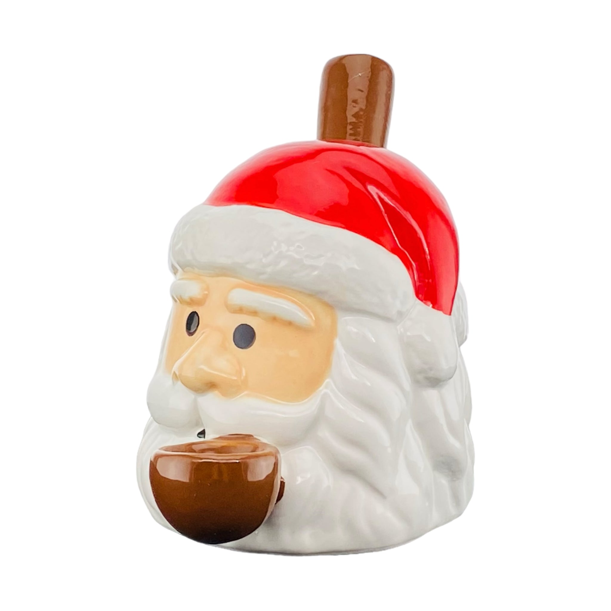 Santa Claus Ceramic Christmas Hand Pipe