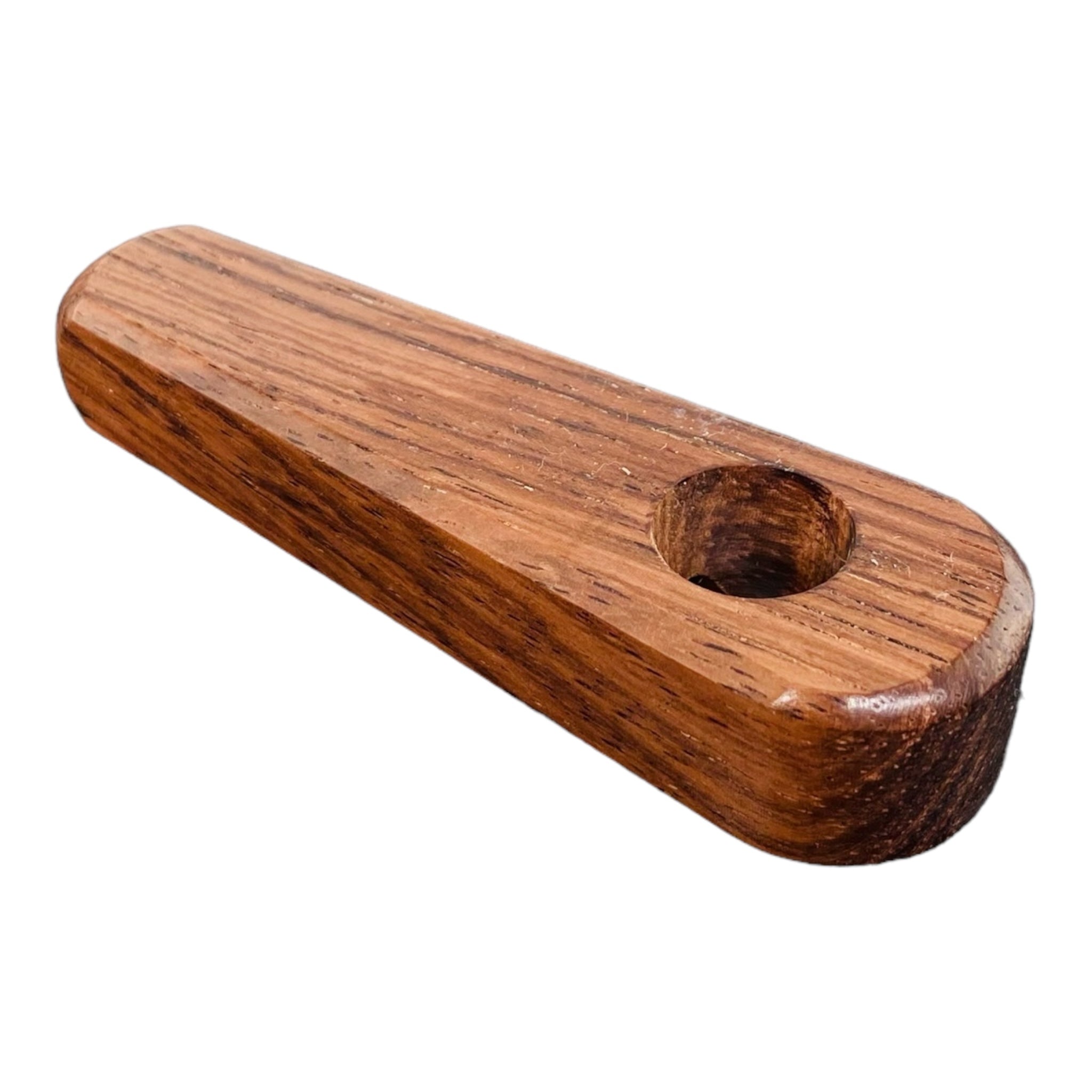 small pocket sized hardwood hand pipe for weed or tobacco