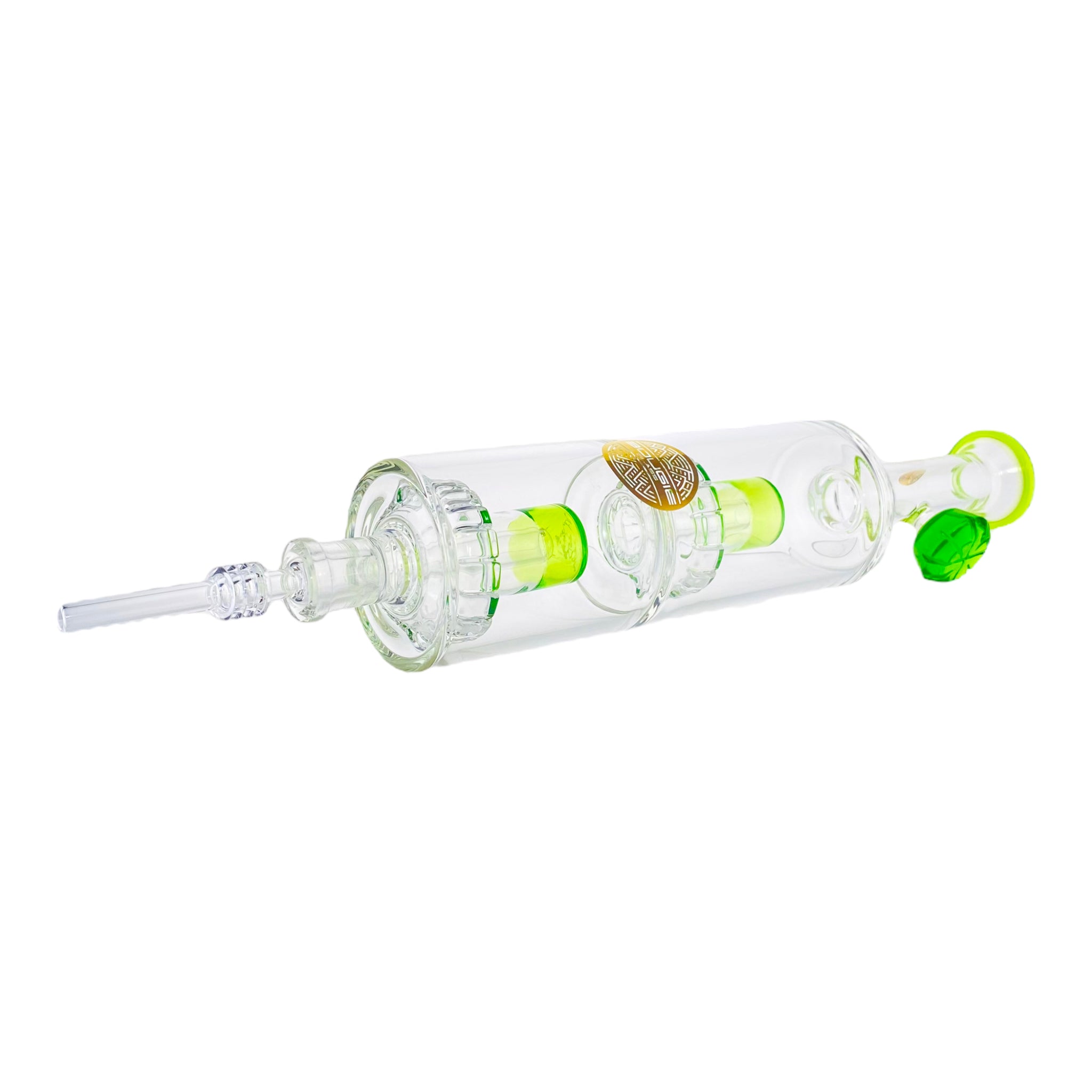 Bougie Glass - Extra Large Nectar Collector With Double Green Bell Perc