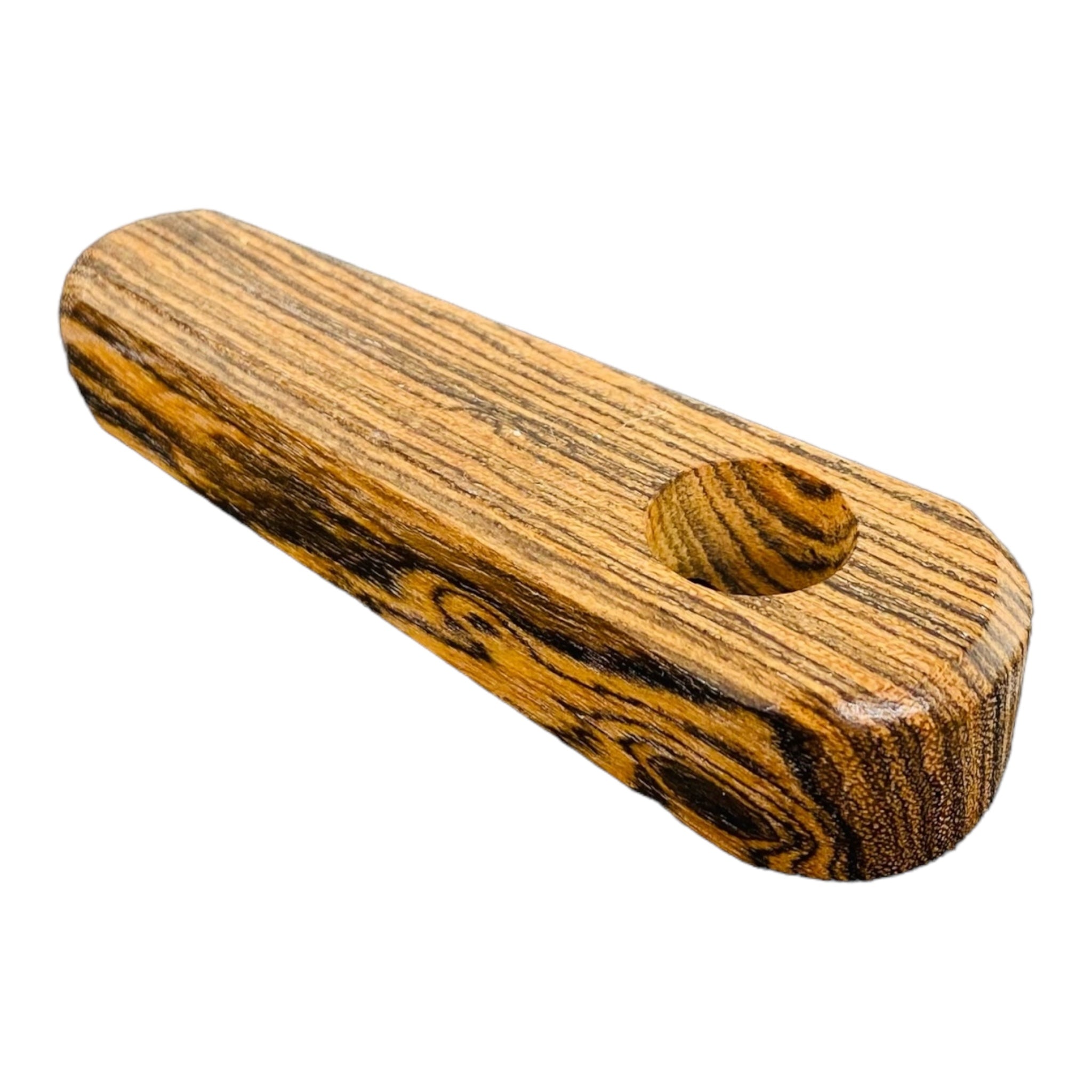 small pocket sized hardwood hand pipe for weed or tobacco