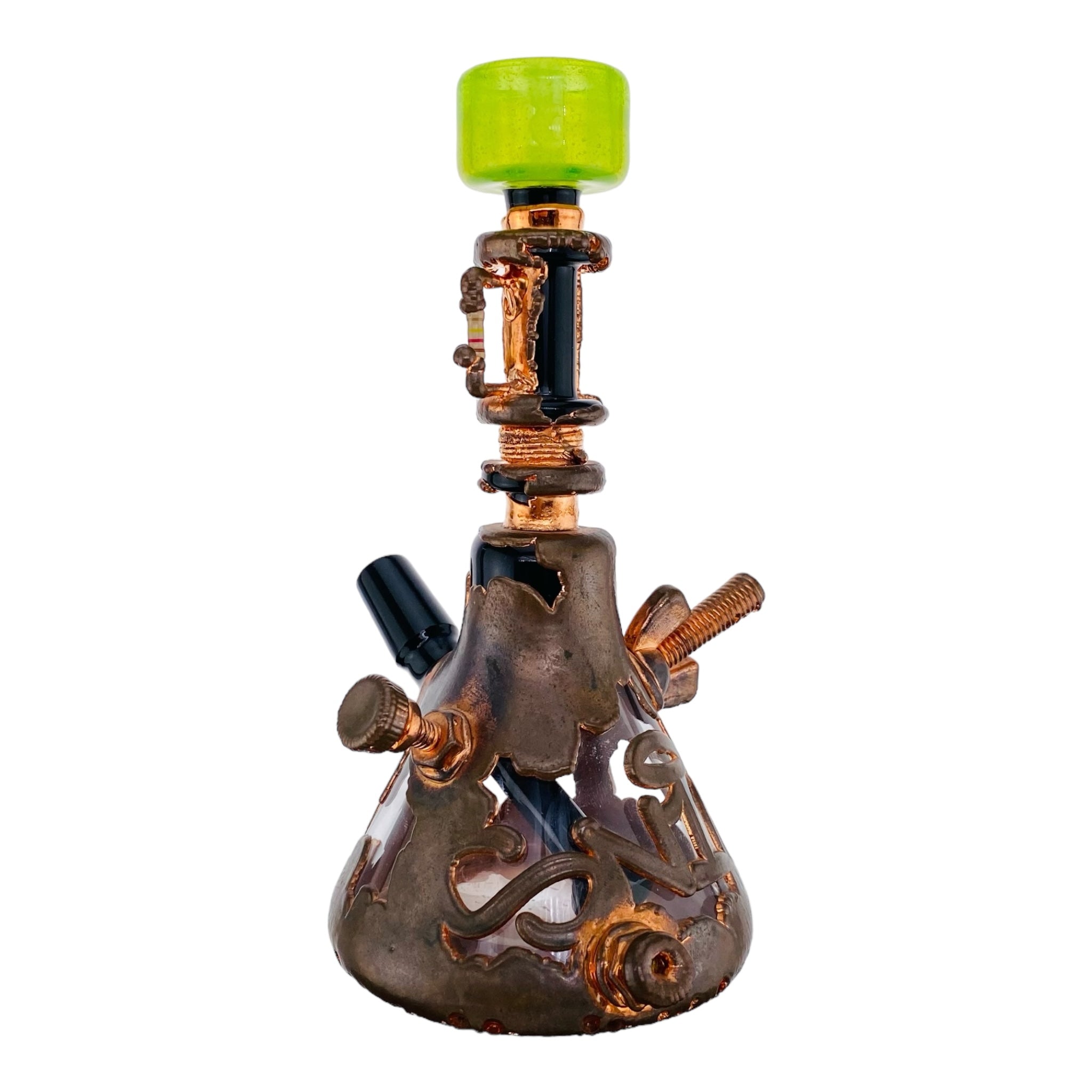 heady glass dab rig by Snic Barnes Glass - Copper Electroformed Glass Dab Rig for sale