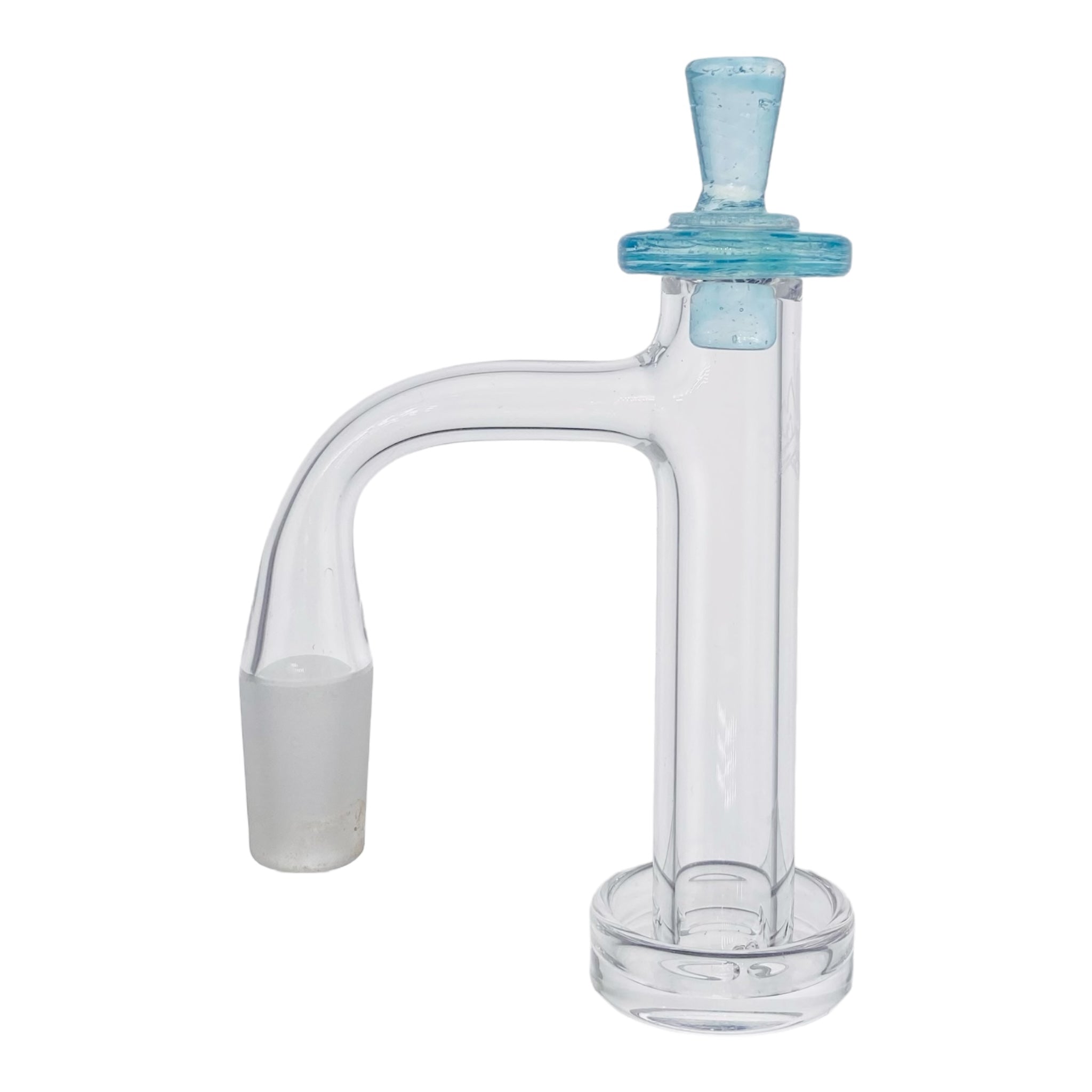 heady custom Aqua Blue Twist Carb Cap For Control Tower Quartz Bangers for sale