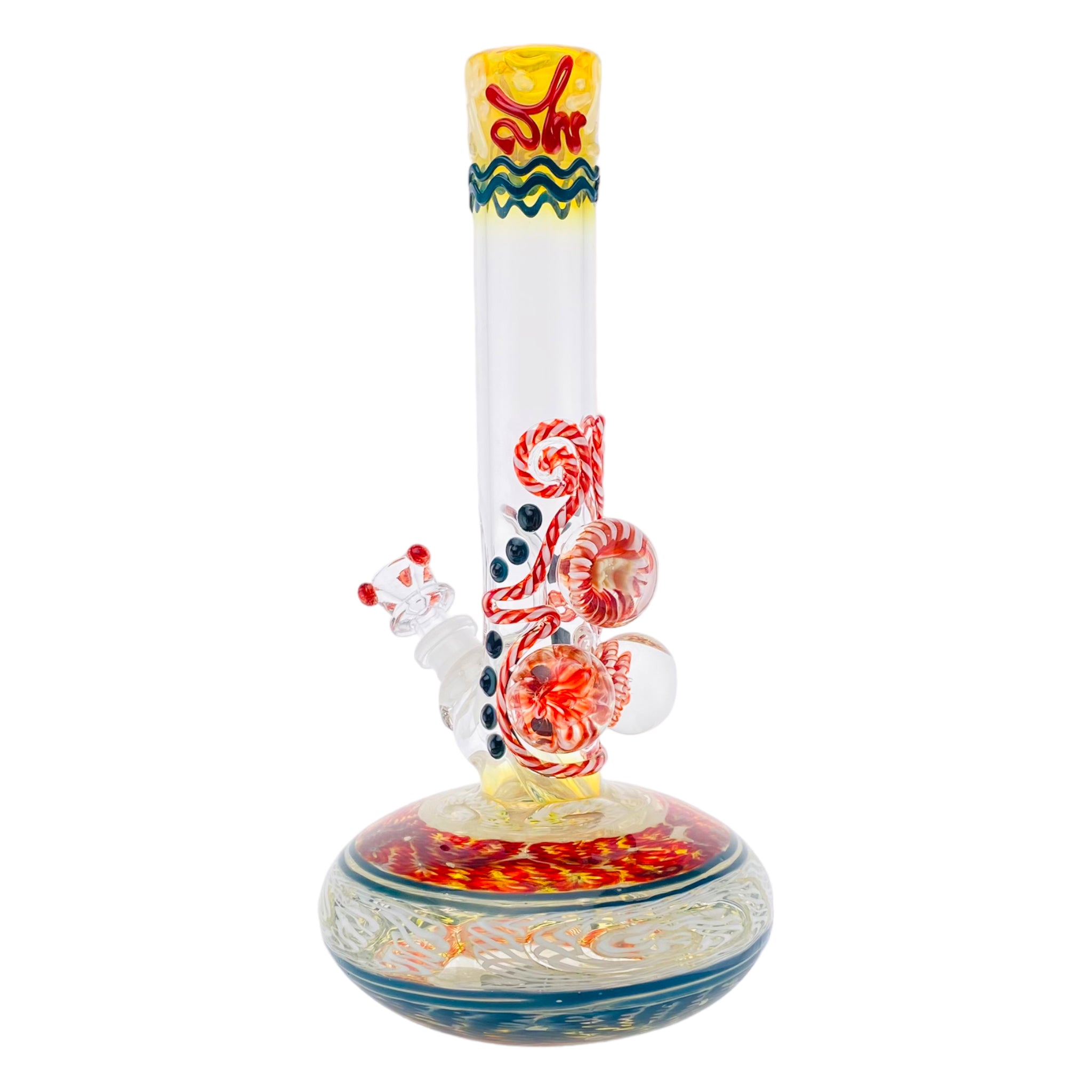 best durable strong american made HVY Glass - Multi Section Bubble Bottom Bong With Marbles