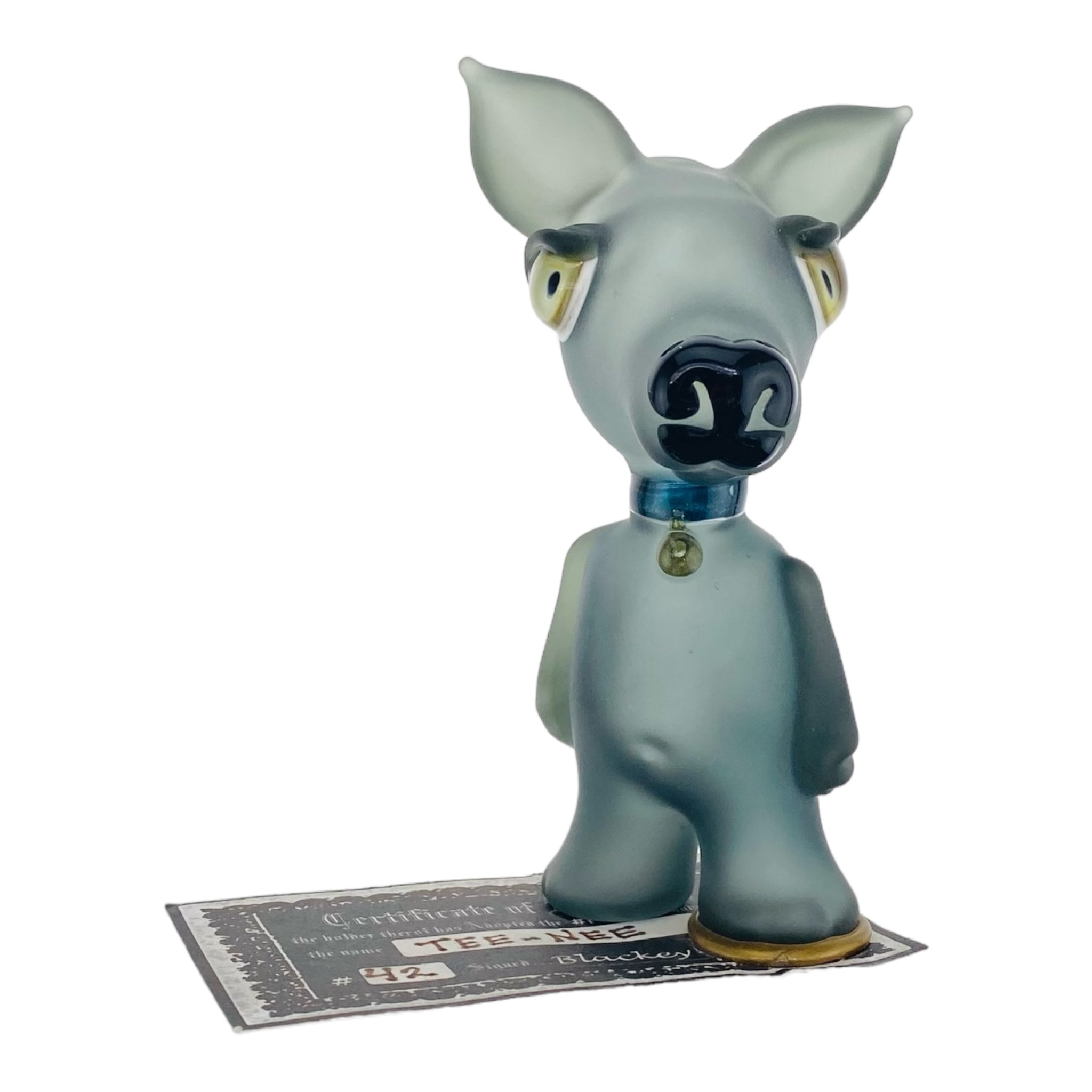 heady glass custom dog shaped glass smoking hand pipe for sale