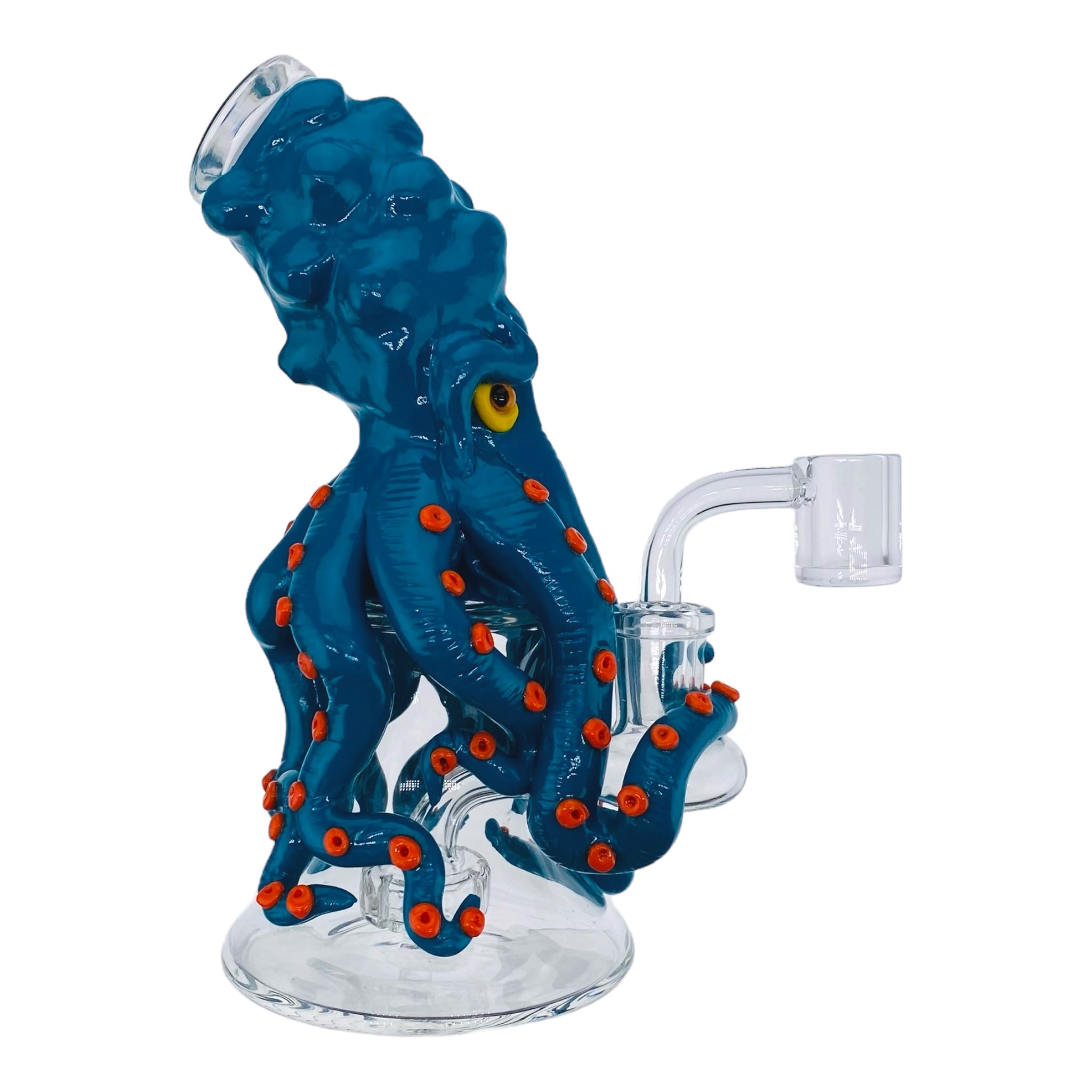 small cute girly Blue Octopus Monster Small Dab Rig for sale