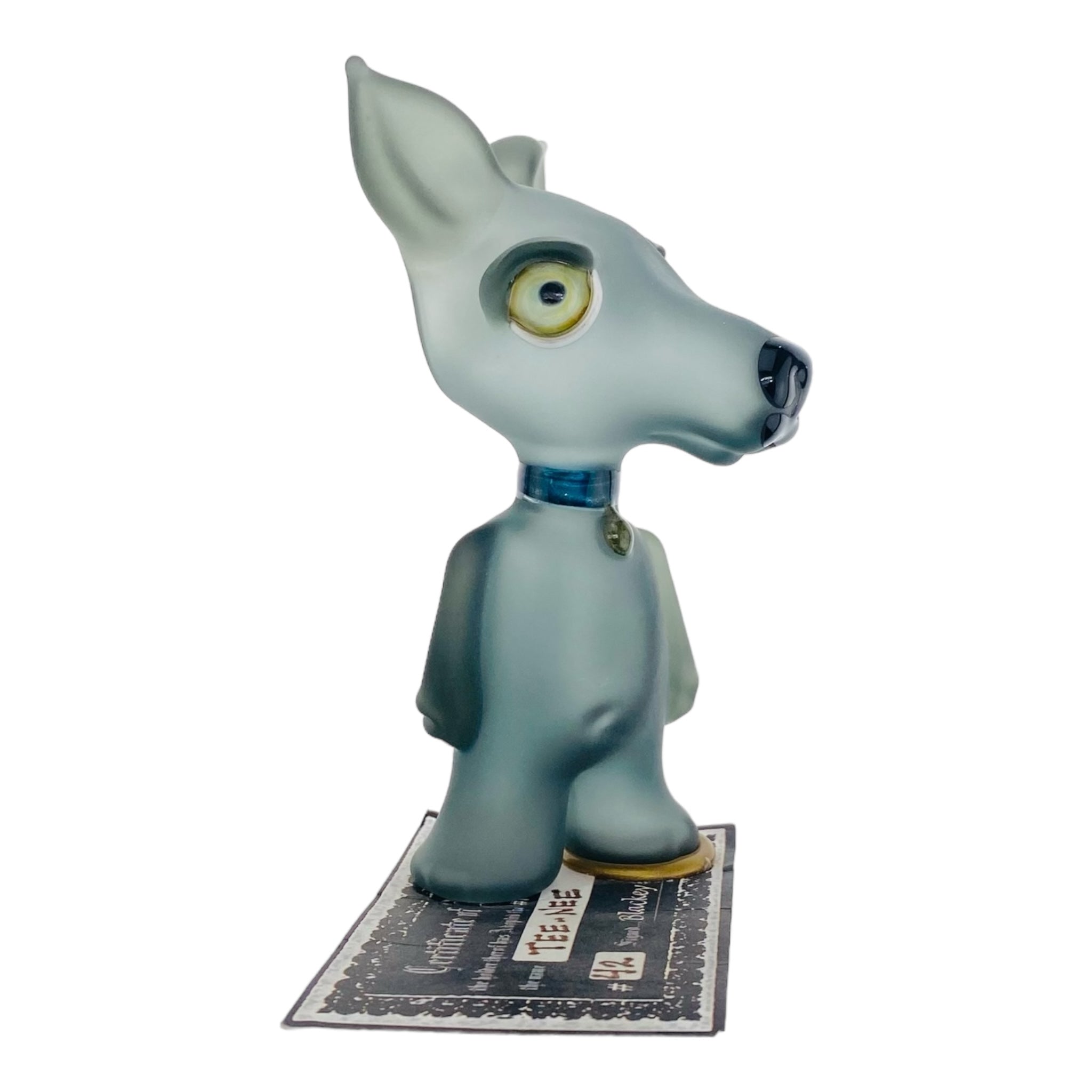 heady glass custom dog shaped glass smoking hand pipe for sale