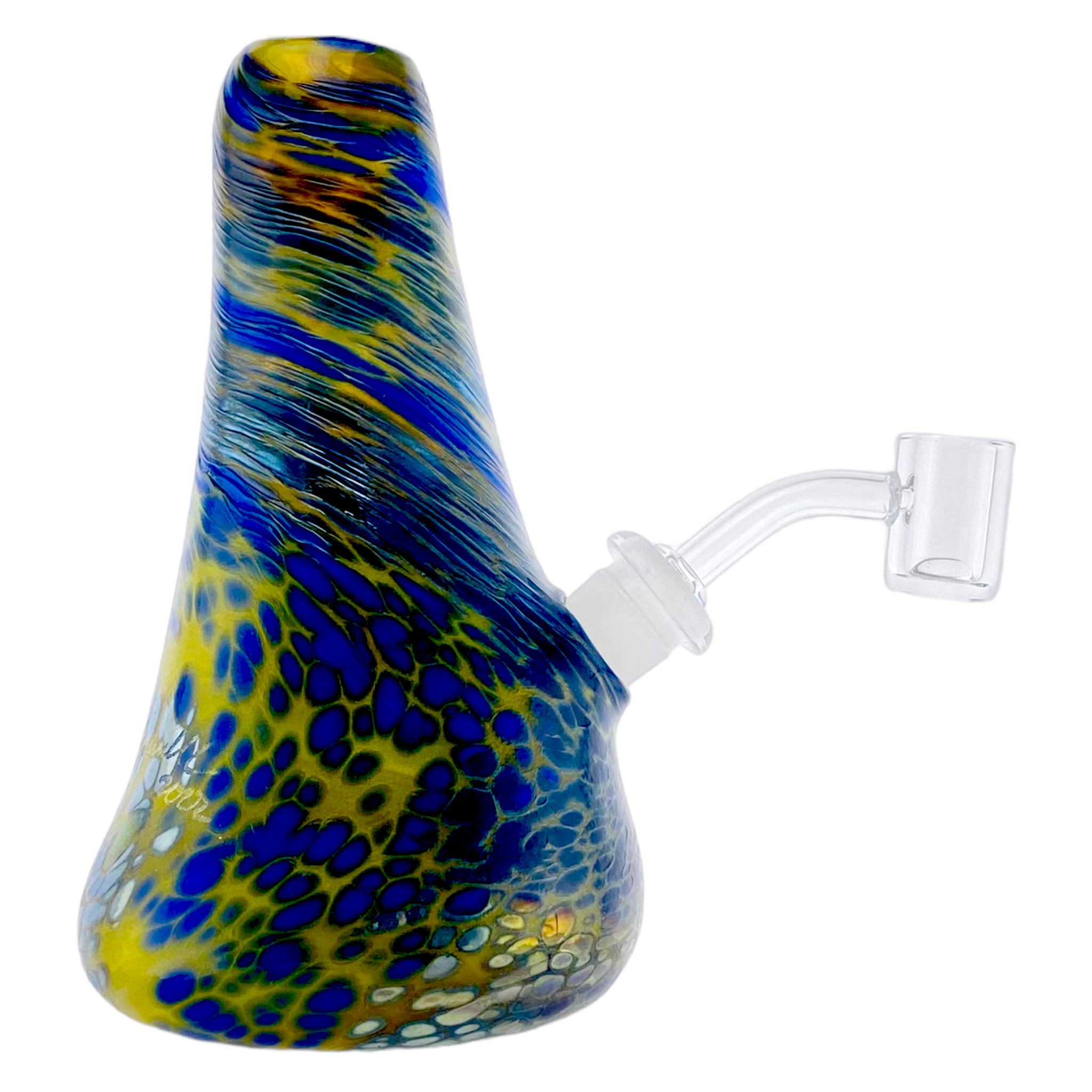 best cute cheap durable portable custom Soft Glass Cone Shape Dab Rig