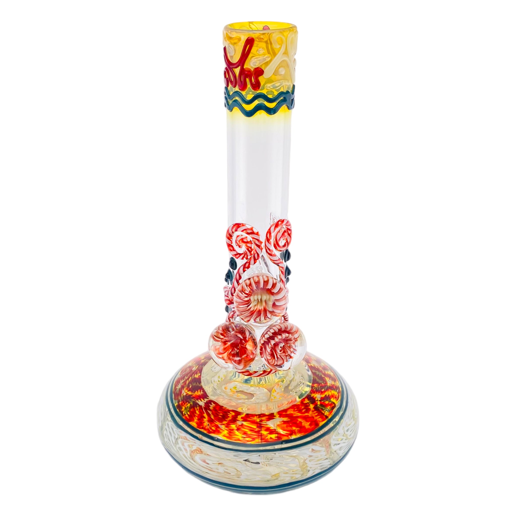best durable strong american made HVY Glass - Multi Section Bubble Bottom Bong With Marbles