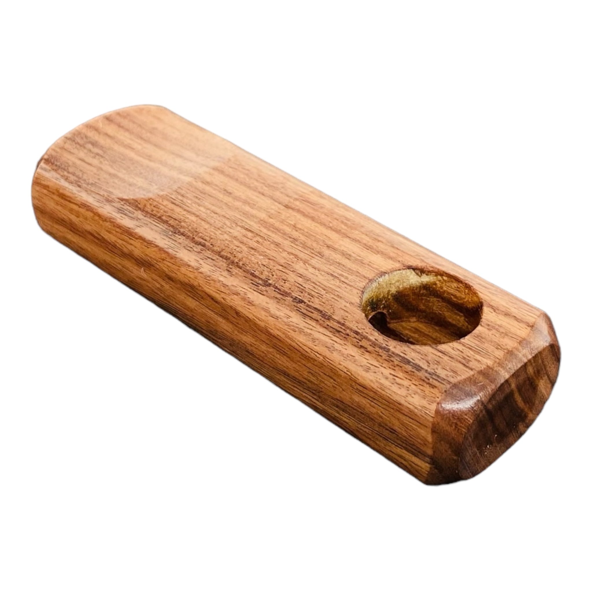 Wood Hand Pipe - Two Basic Small Rectangle Wood Pipes
