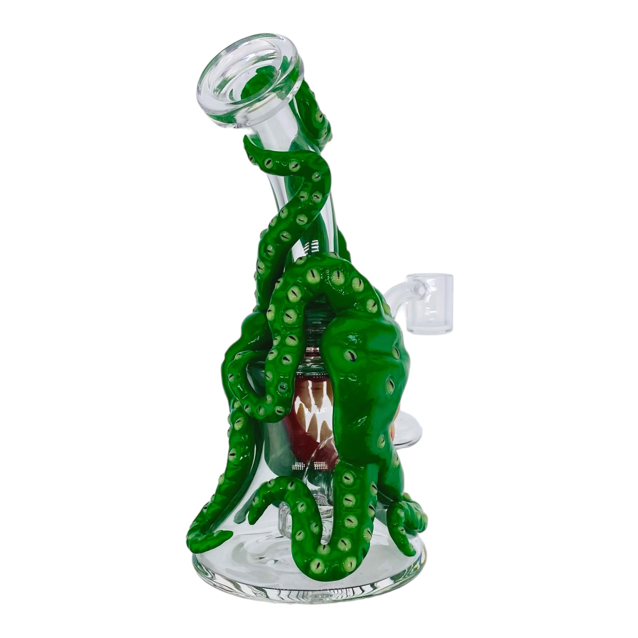 small cute Green Cyclops Octopus Monster Dab Rig for sale