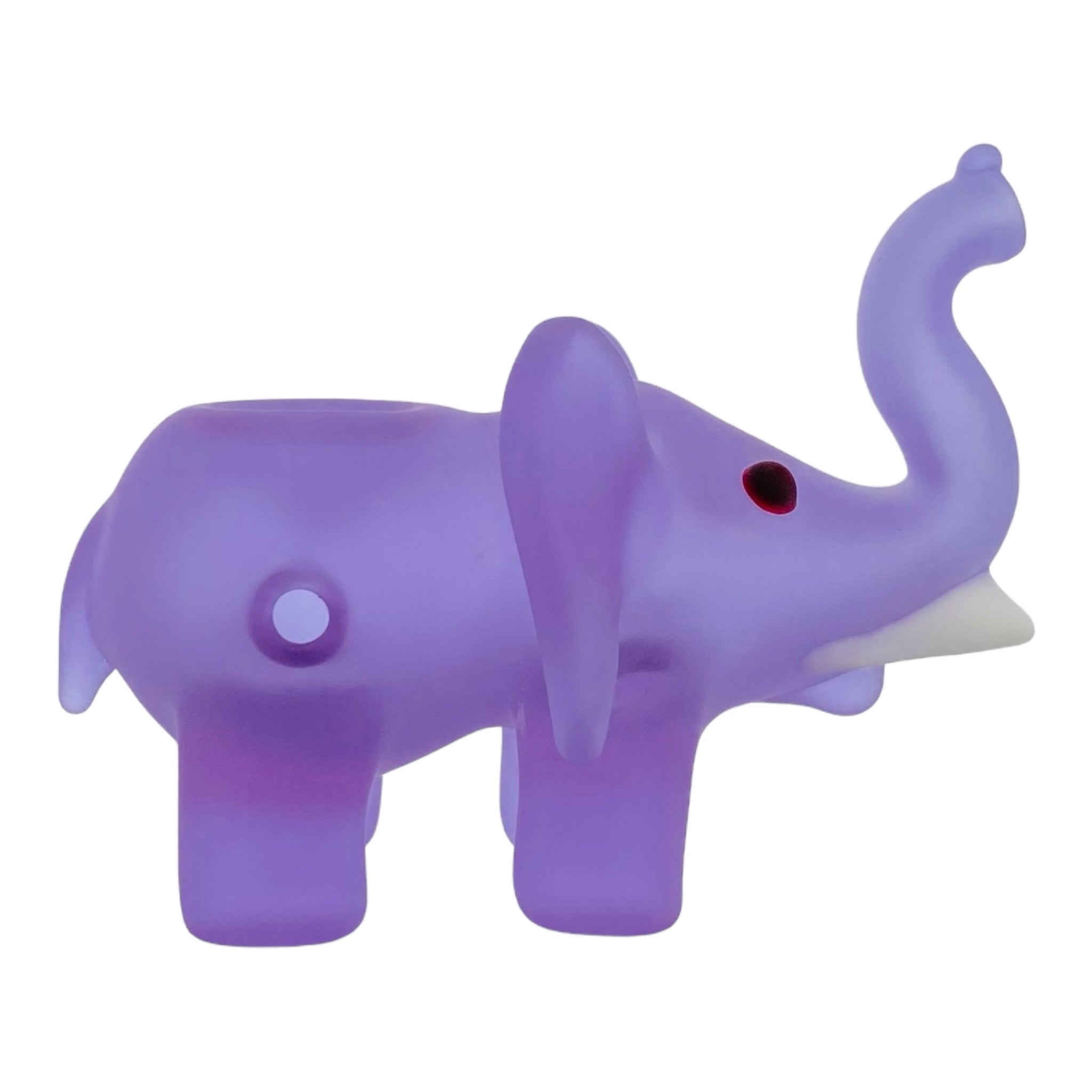 heady glass cute and girly Sandblasted Purple Elephant Glass Hand Pipe for sale