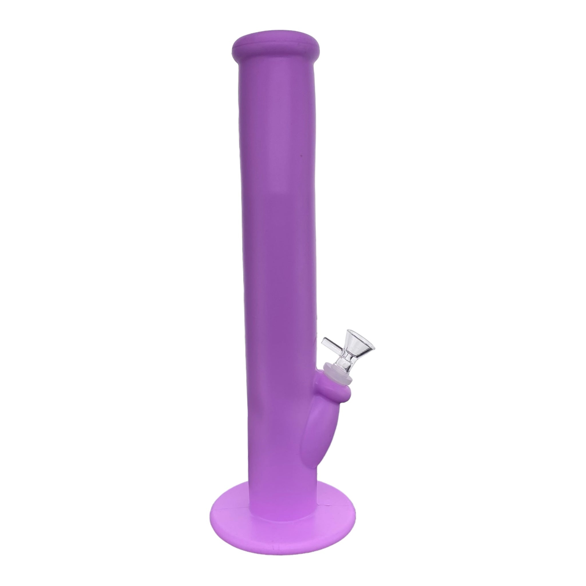 12 Inch Purple Silicone rubber Straight Tube bong