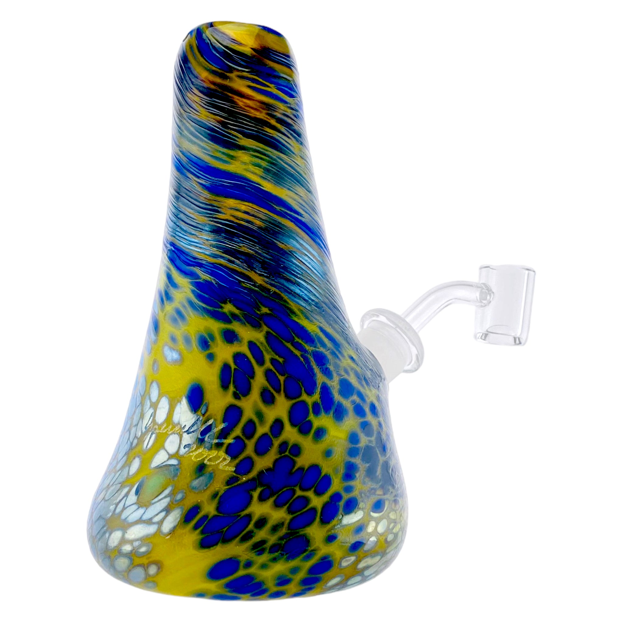 best cute cheap durable portable custom Soft Glass Cone Shape Dab Rig