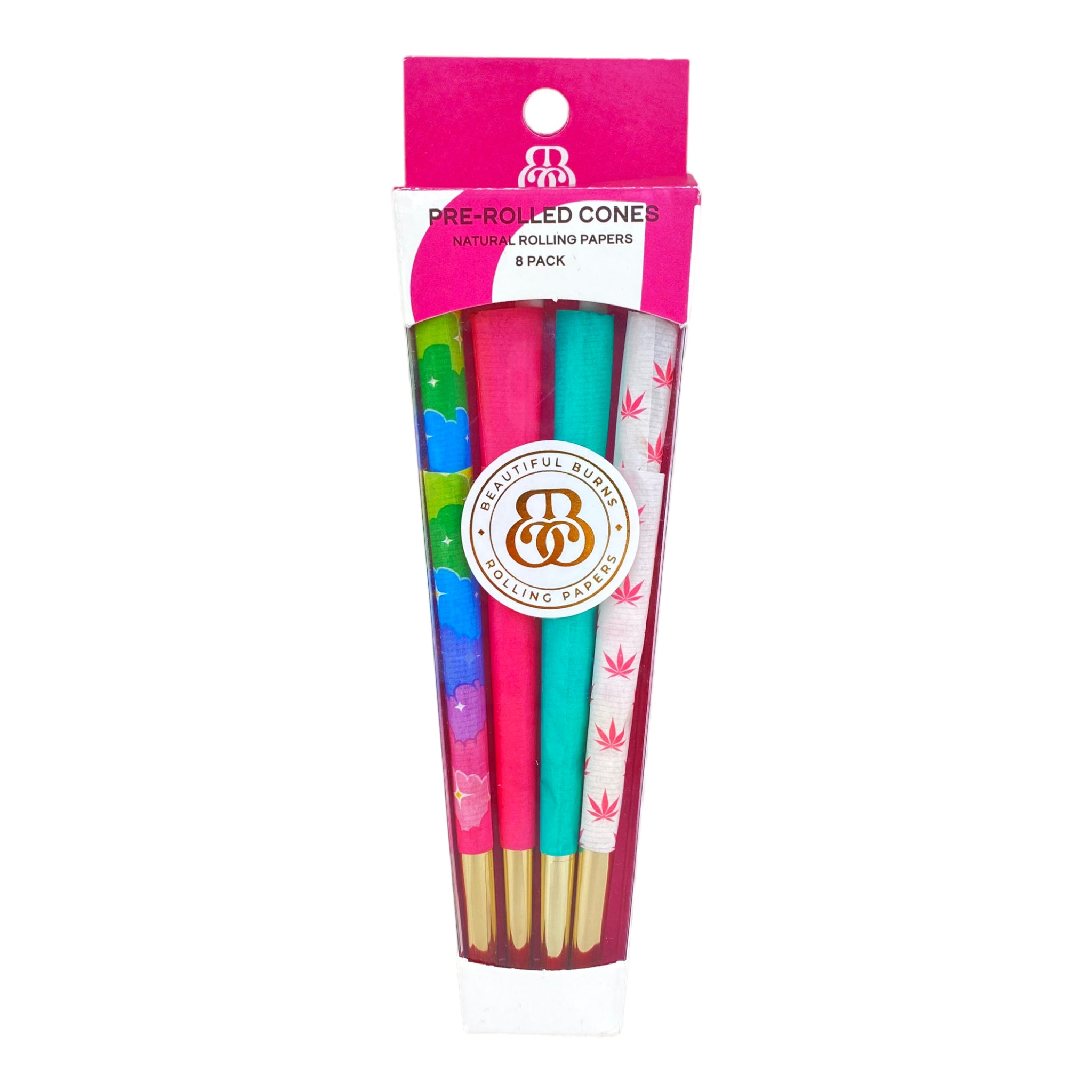Beautiful Burns Spring Garden Variety Pack Pre Rolled Cones 8ct decorative pretty and cute cones