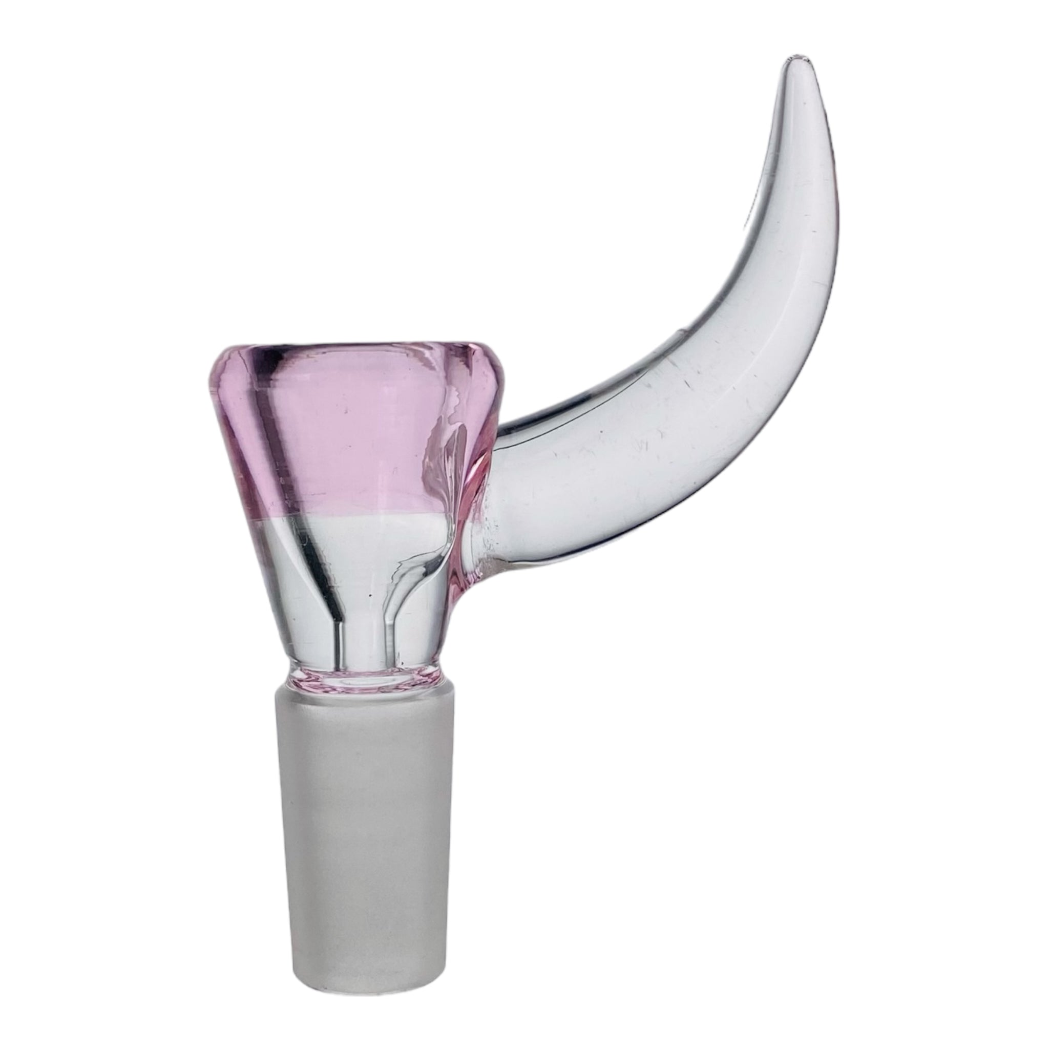 14mm Flower Bowl - Pink Funnel With Large Handle