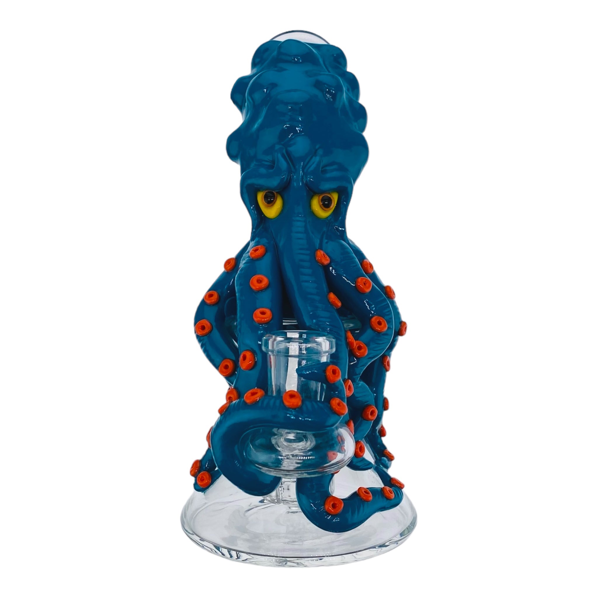 small cute girly Blue Octopus Monster Small Dab Rig for sale