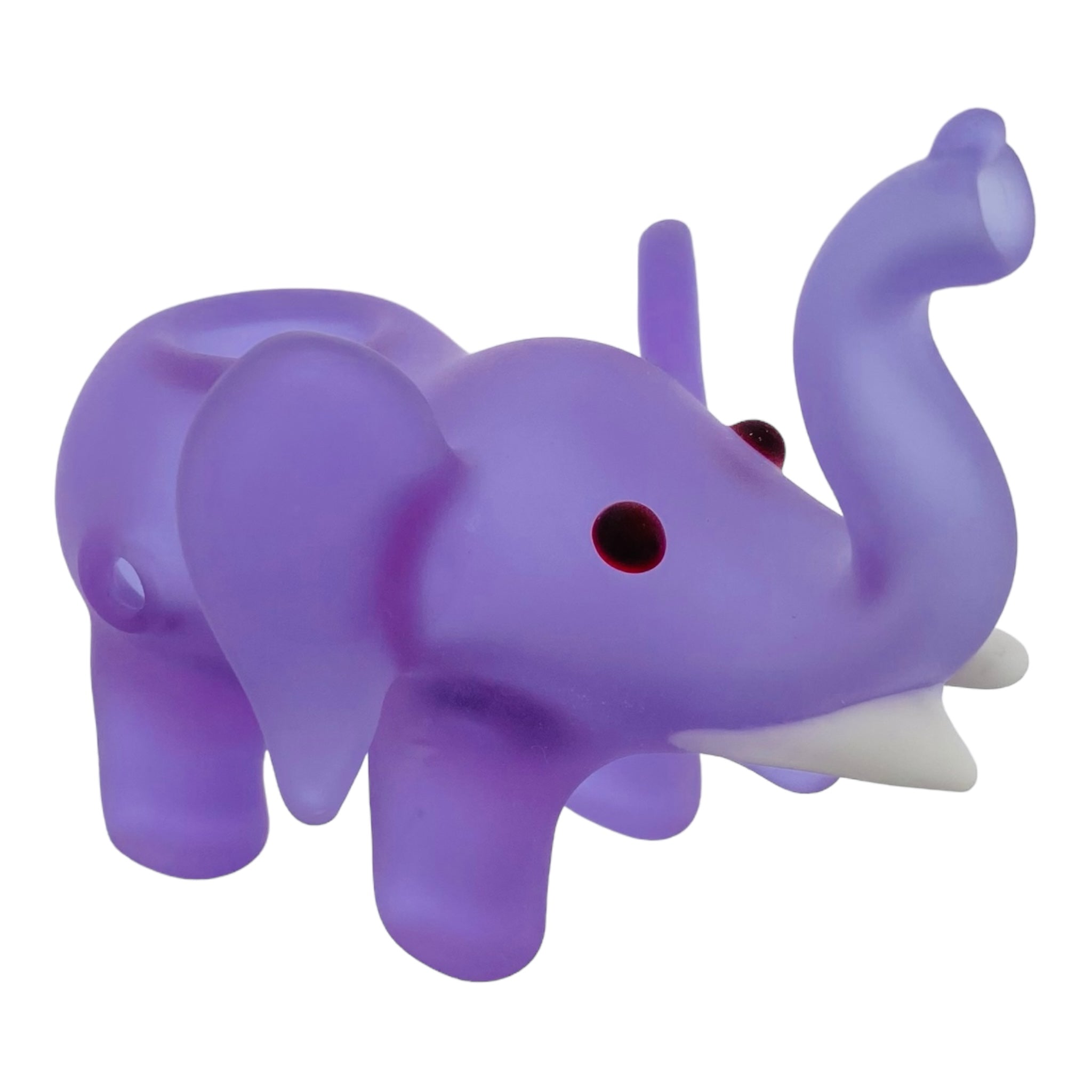 heady glass cute and girly Sandblasted Purple Elephant Glass Hand Pipe for sale