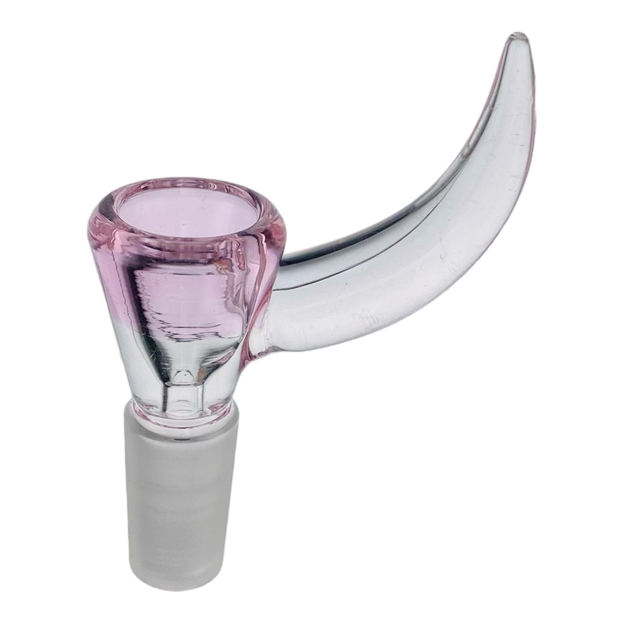 14mm Flower Bowl - Pink Funnel With Large Handle