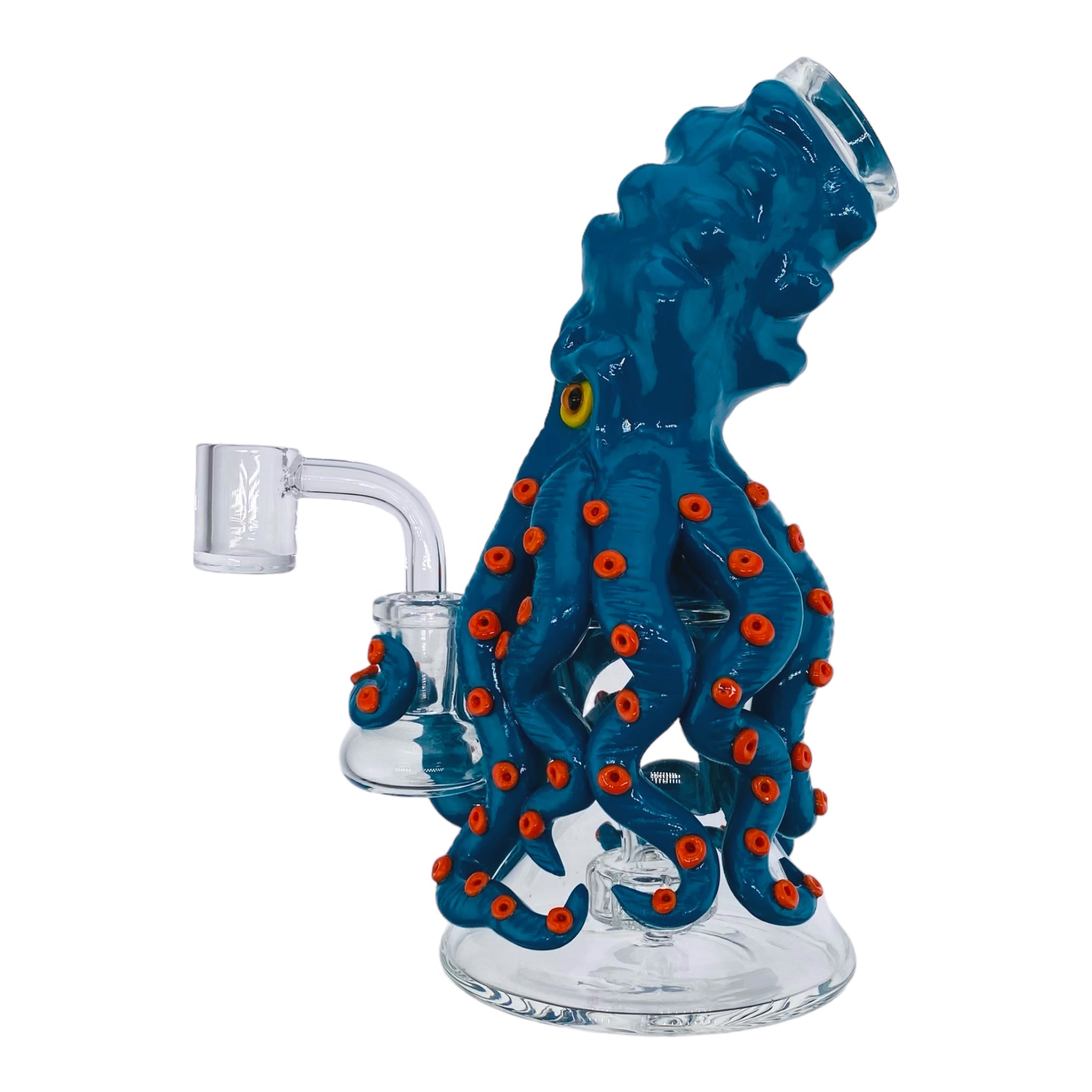 small cute girly Blue Octopus Monster Small Dab Rig for sale