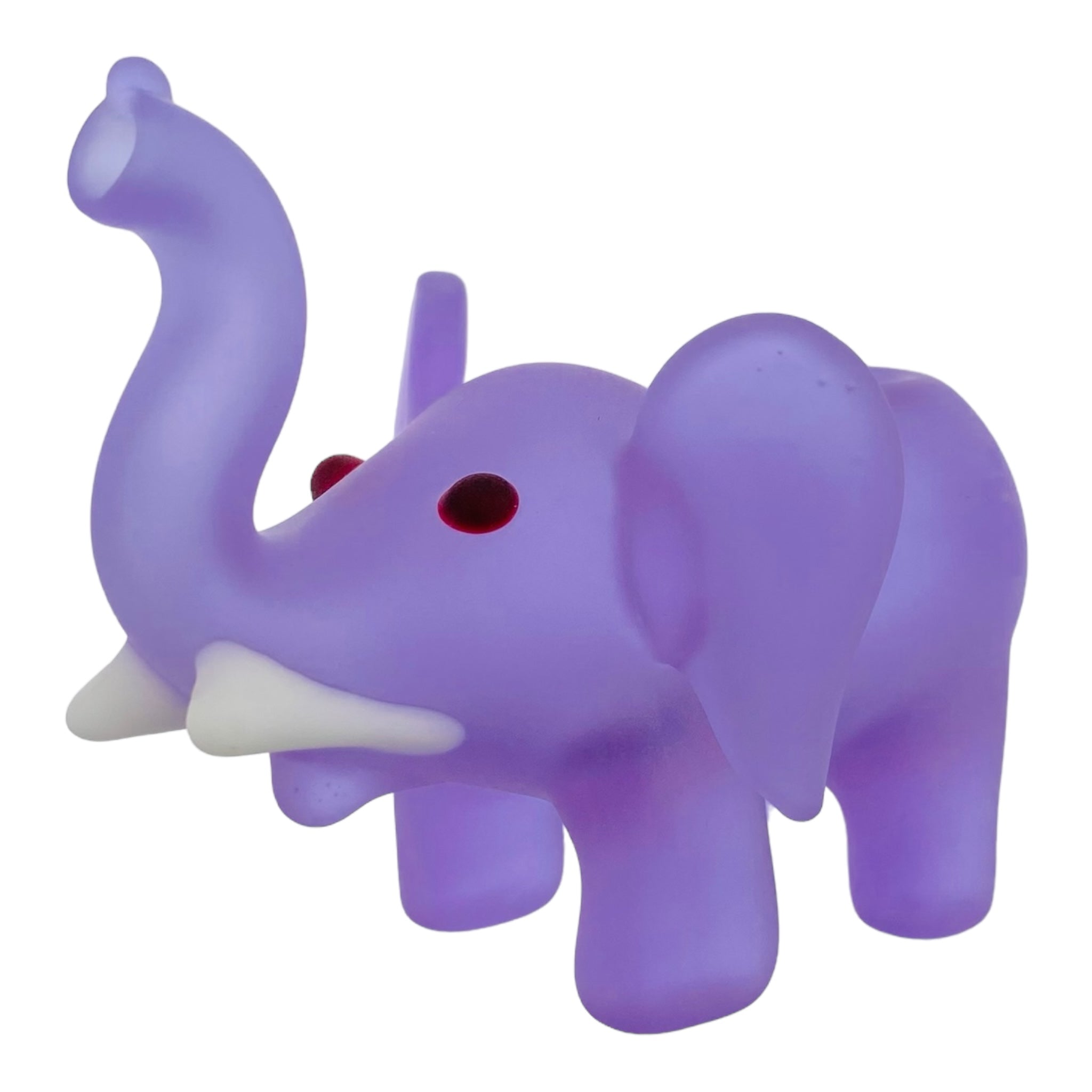 heady glass cute and girly Sandblasted Purple Elephant Glass Hand Pipe for sale