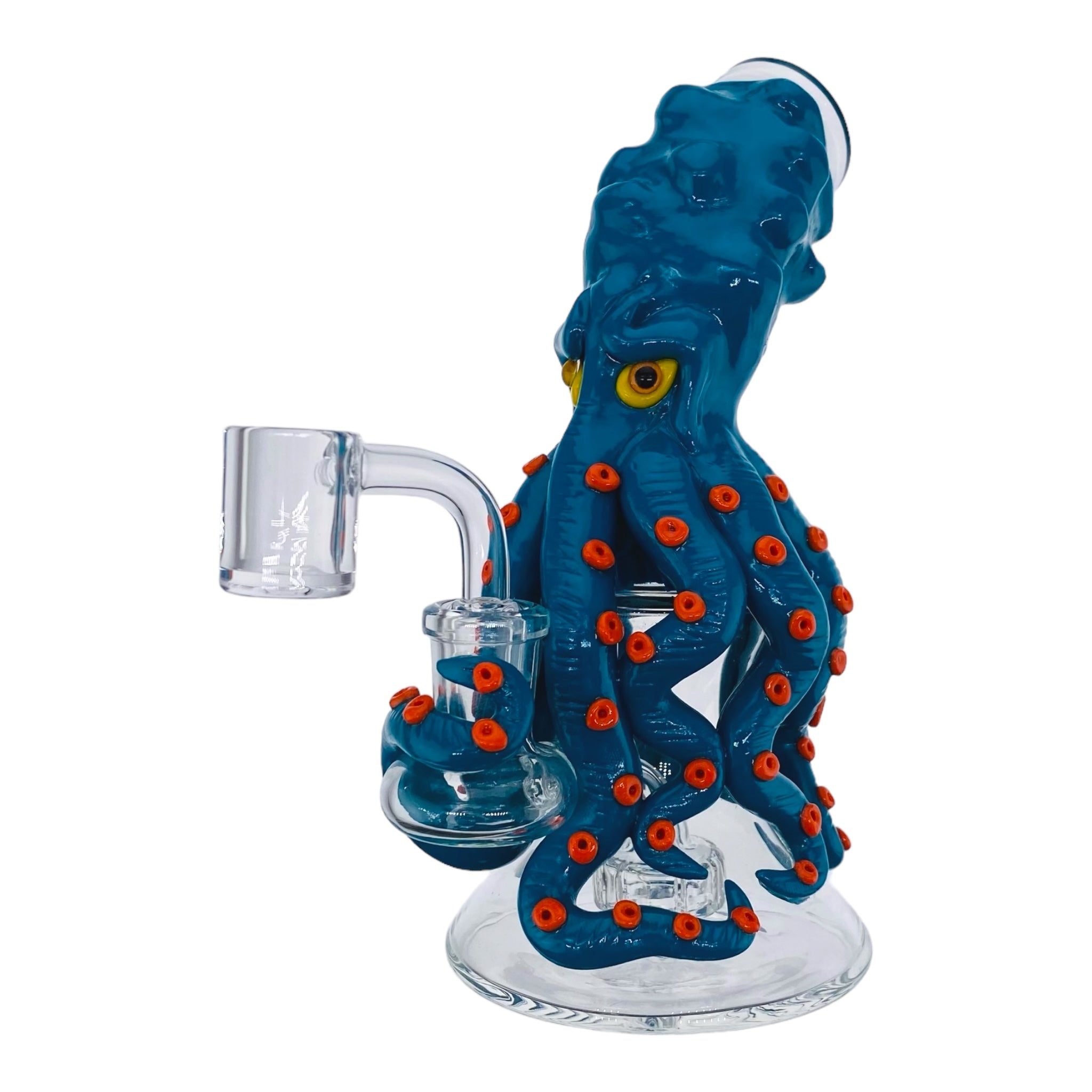 small cute girly Blue Octopus Monster Small Dab Rig for sale