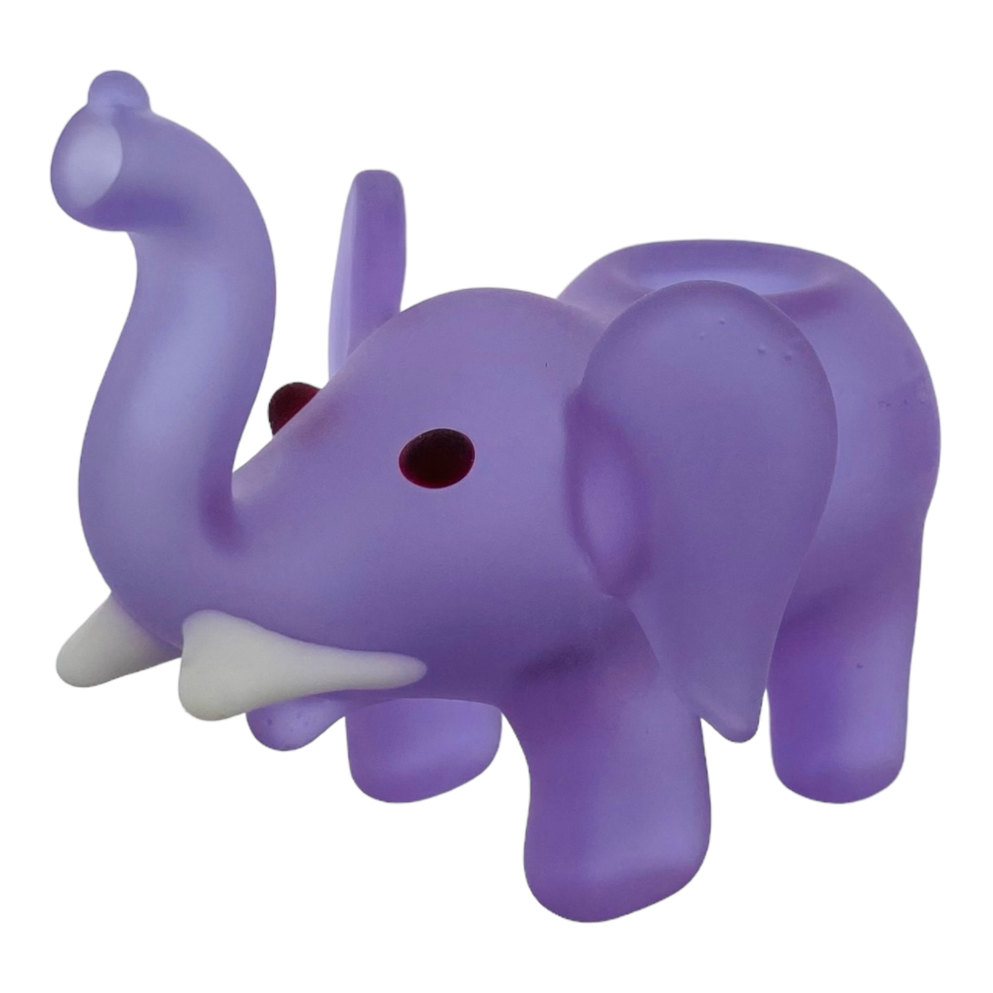 heady glass cute and girly Sandblasted Purple Elephant Glass Hand Pipe for sale