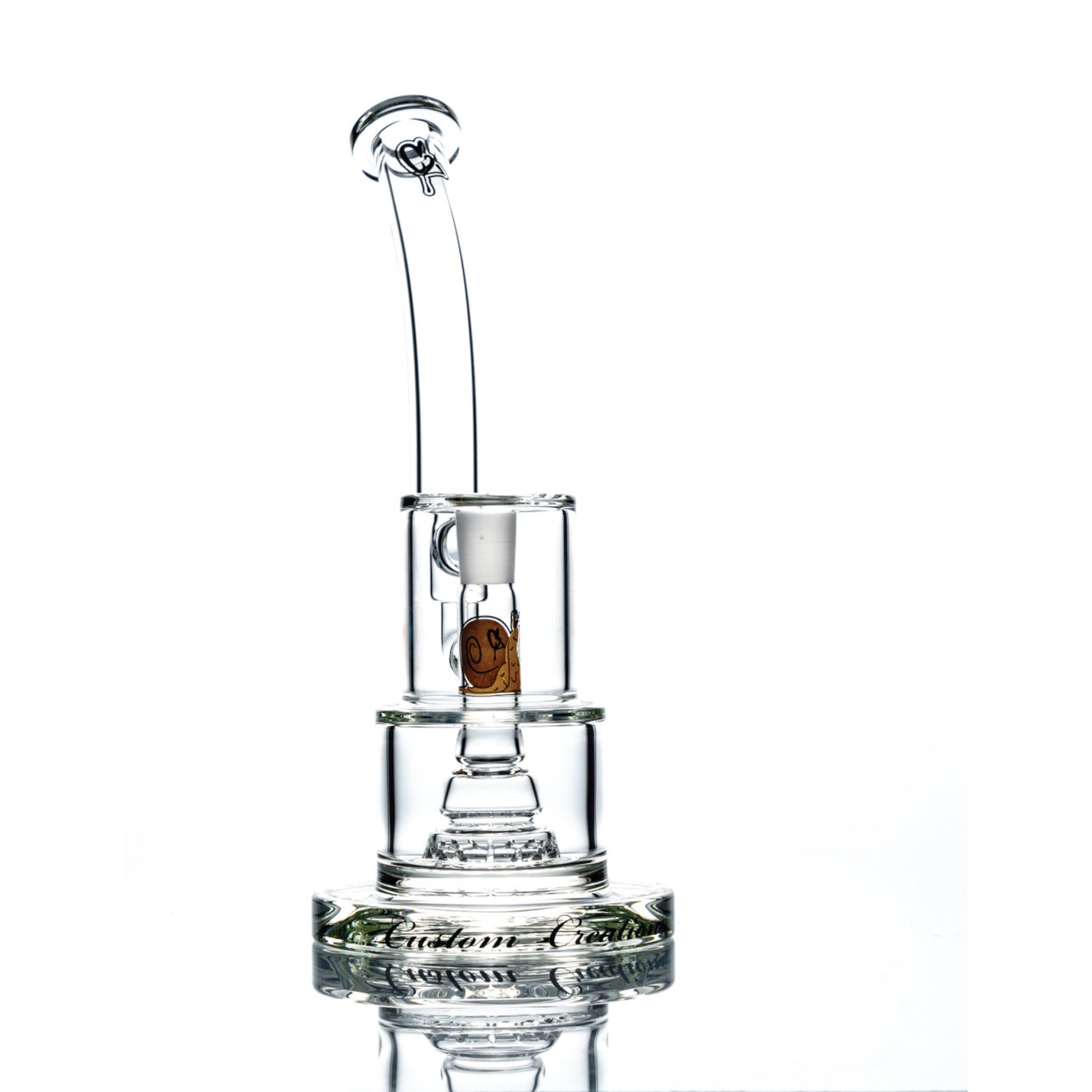 Custom Creations - Small Bubber Bong With Sprocket Perc - Cake SP