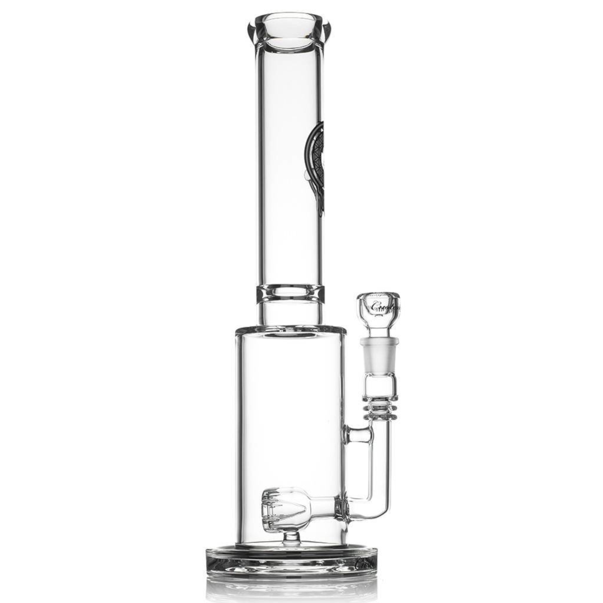 Custom Creations - Tall Clear Bong With Daisy Jet Perc