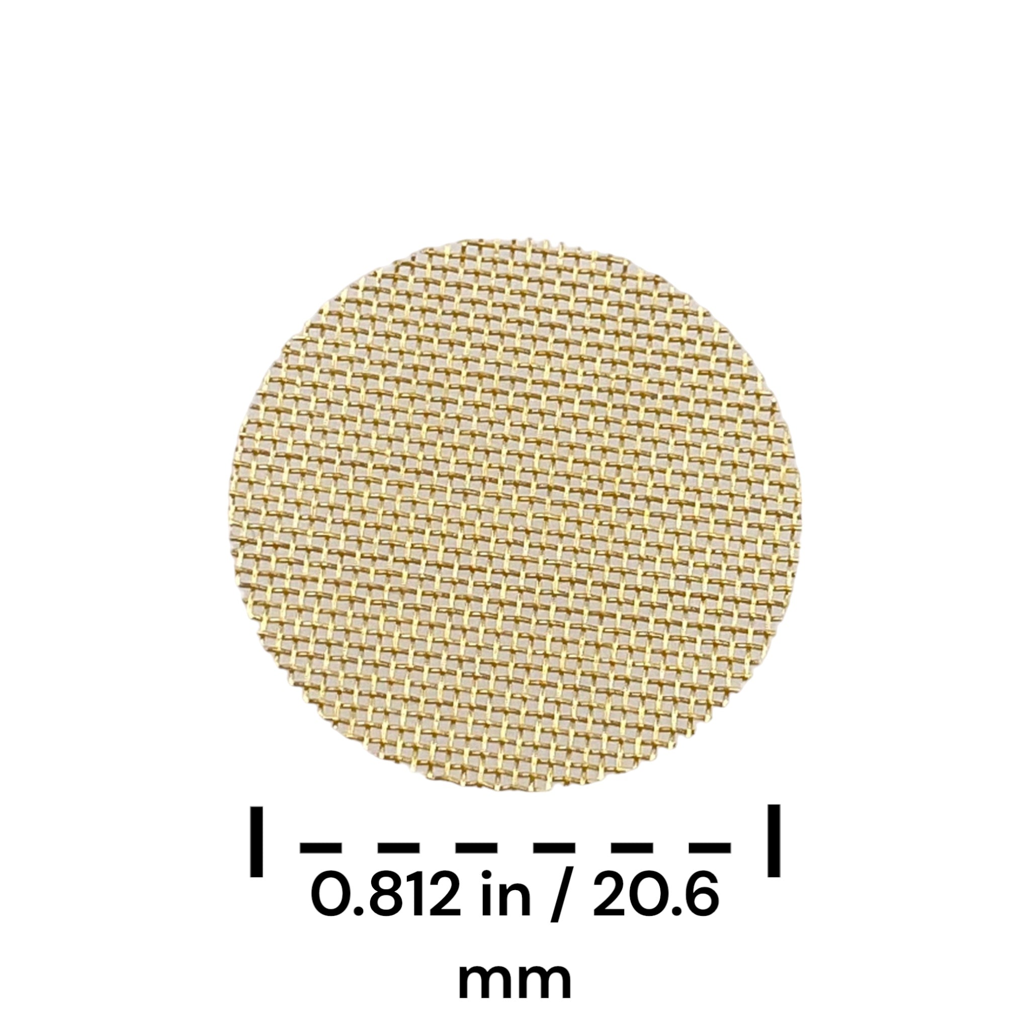 Pipe Screen Filter 50 Pack 0.812 Inch Wide Brass