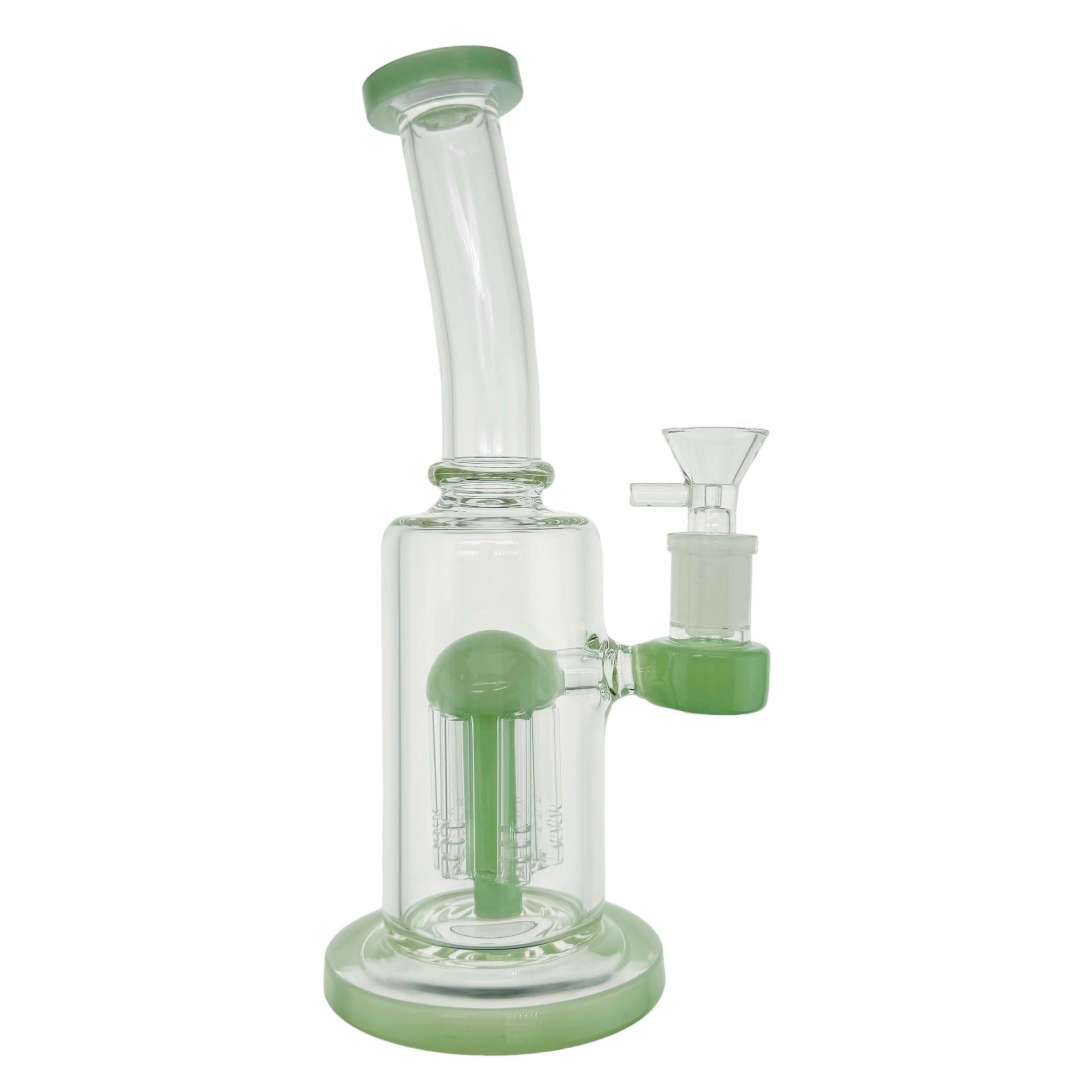 Jade Green Bubbler Water Bong With Tree Perc