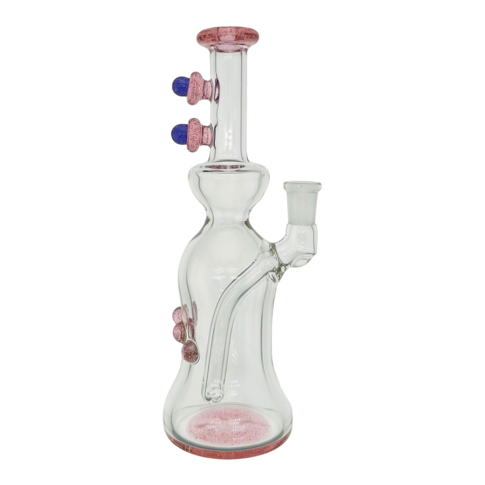 pink cute bong custom heady pipe handmade in california for sale 10mm fitting